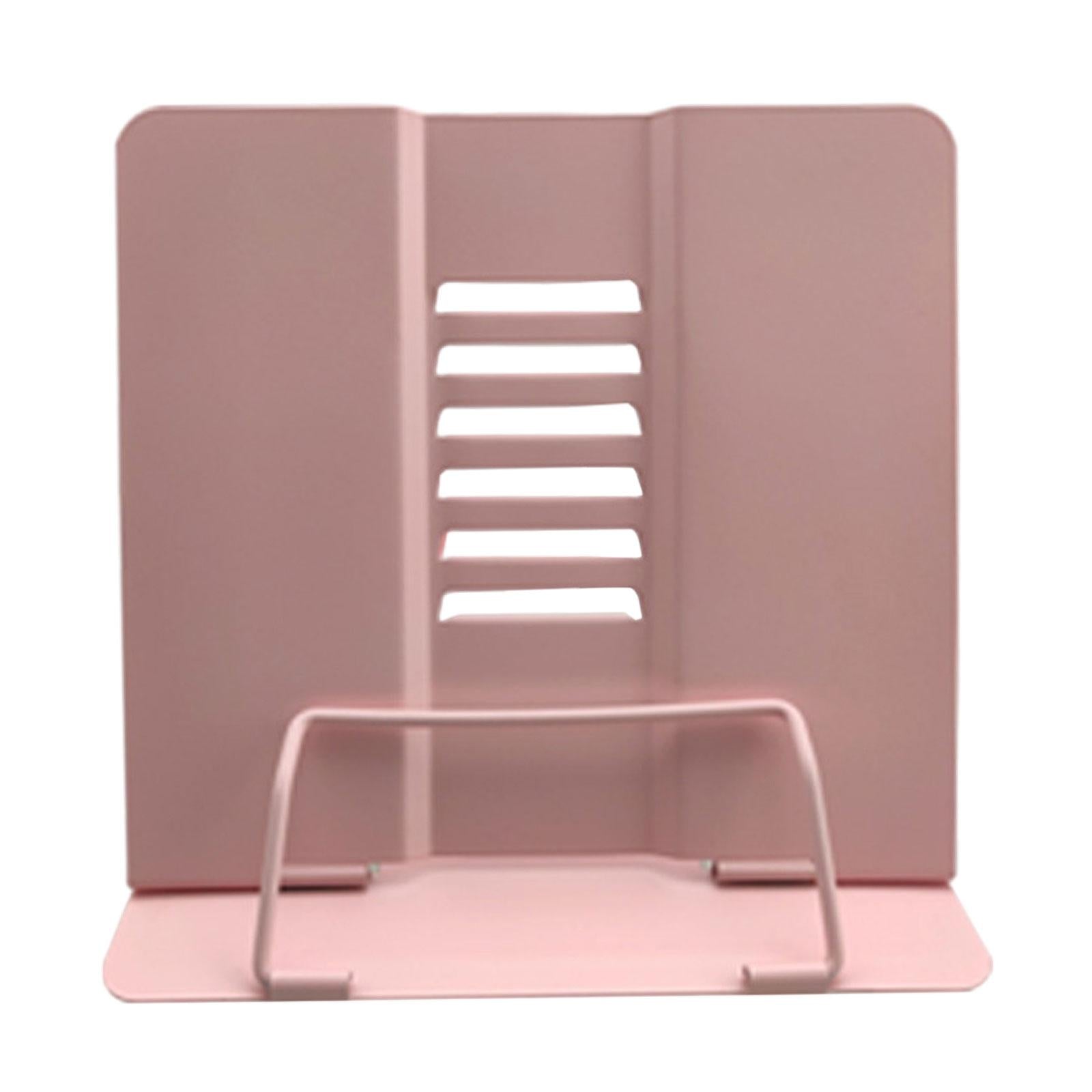 Portable Reading Stand Book Stand Document Holder Rack Adjustable Height Pink