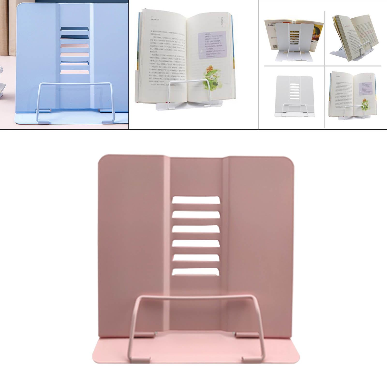 Portable Reading Stand Book Stand Document Holder Rack Adjustable Height Pink