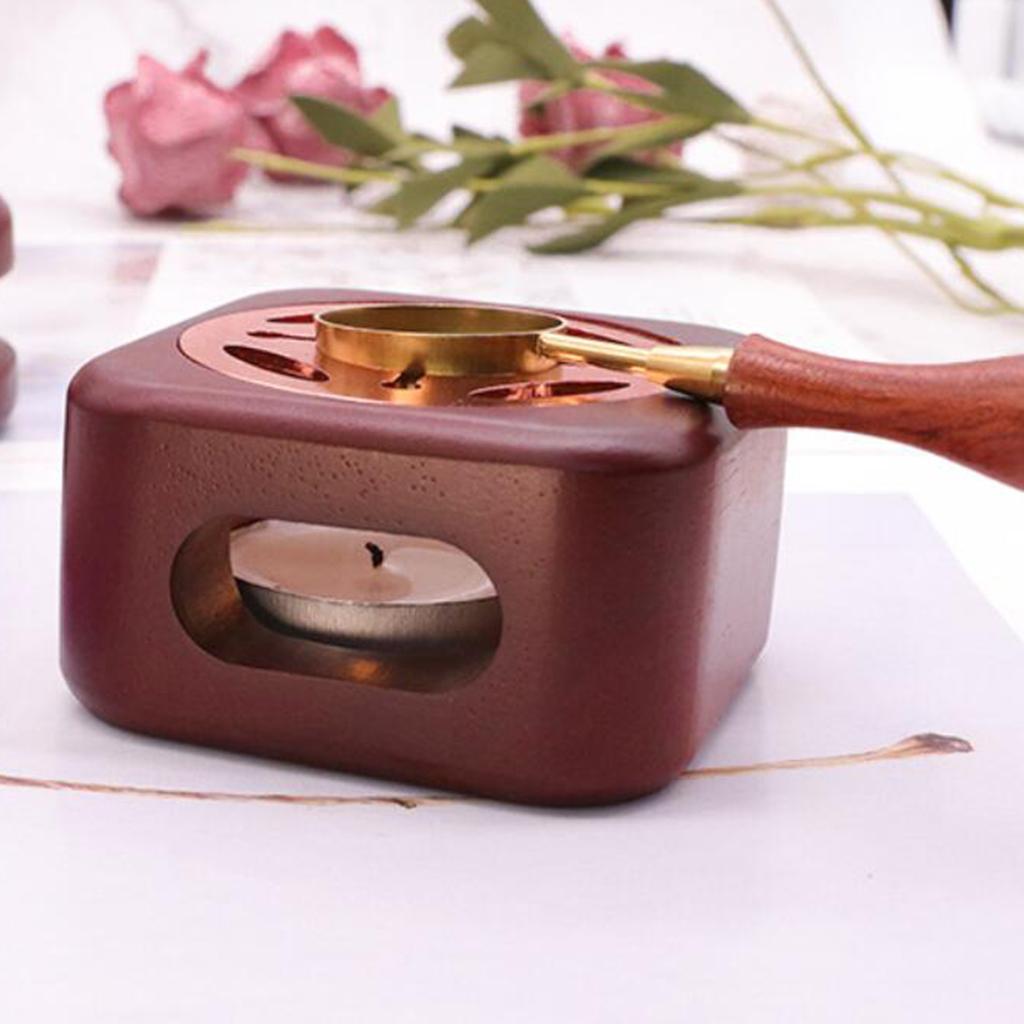 Sealing Wax Furnace Wax Pot Beads Sticks Heater for Envelope Seal Stamp rose gold