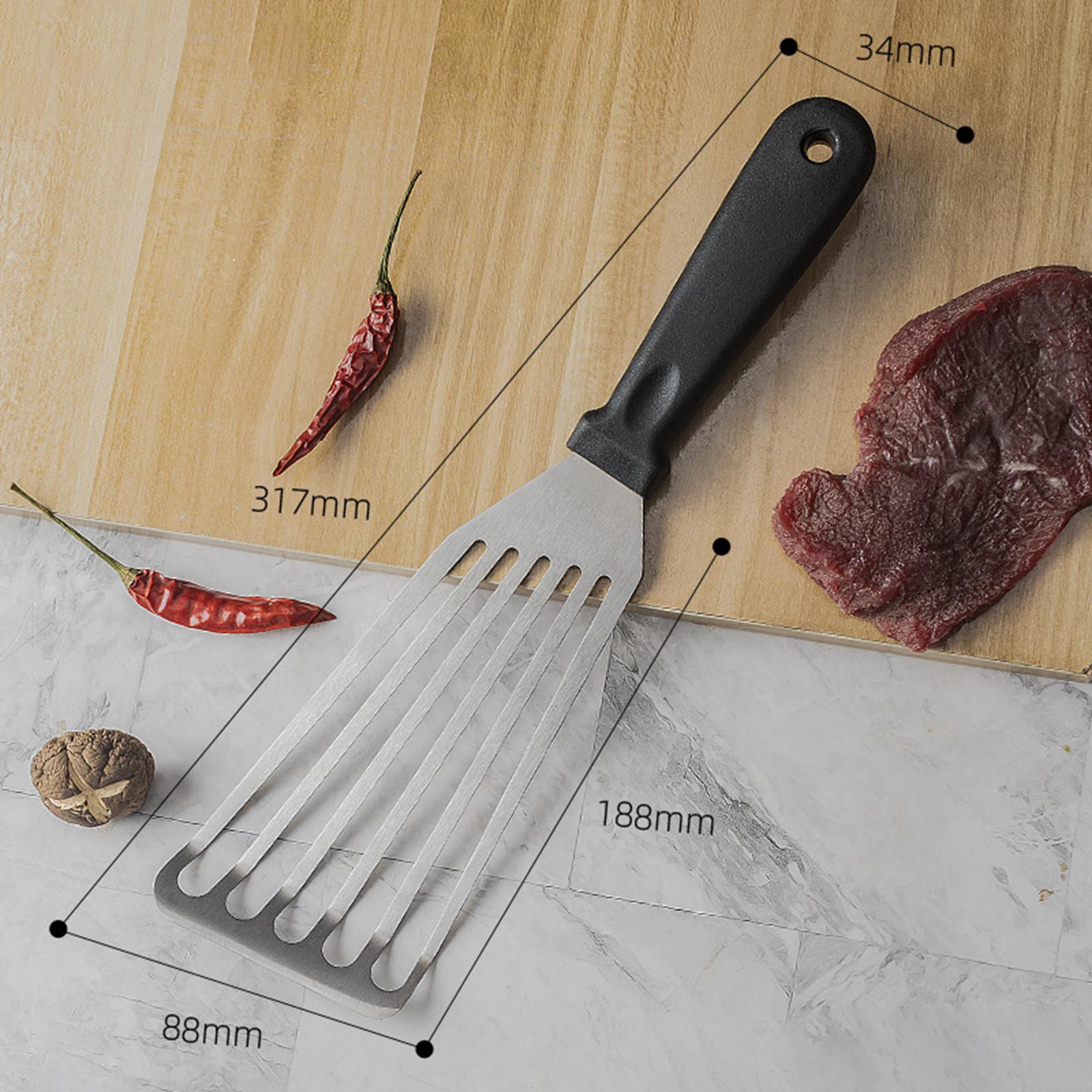Fish Spatula Dishwasher Safe Kitchen Tools for Cooking Fish, Meat Kitchen L Plastic Handle