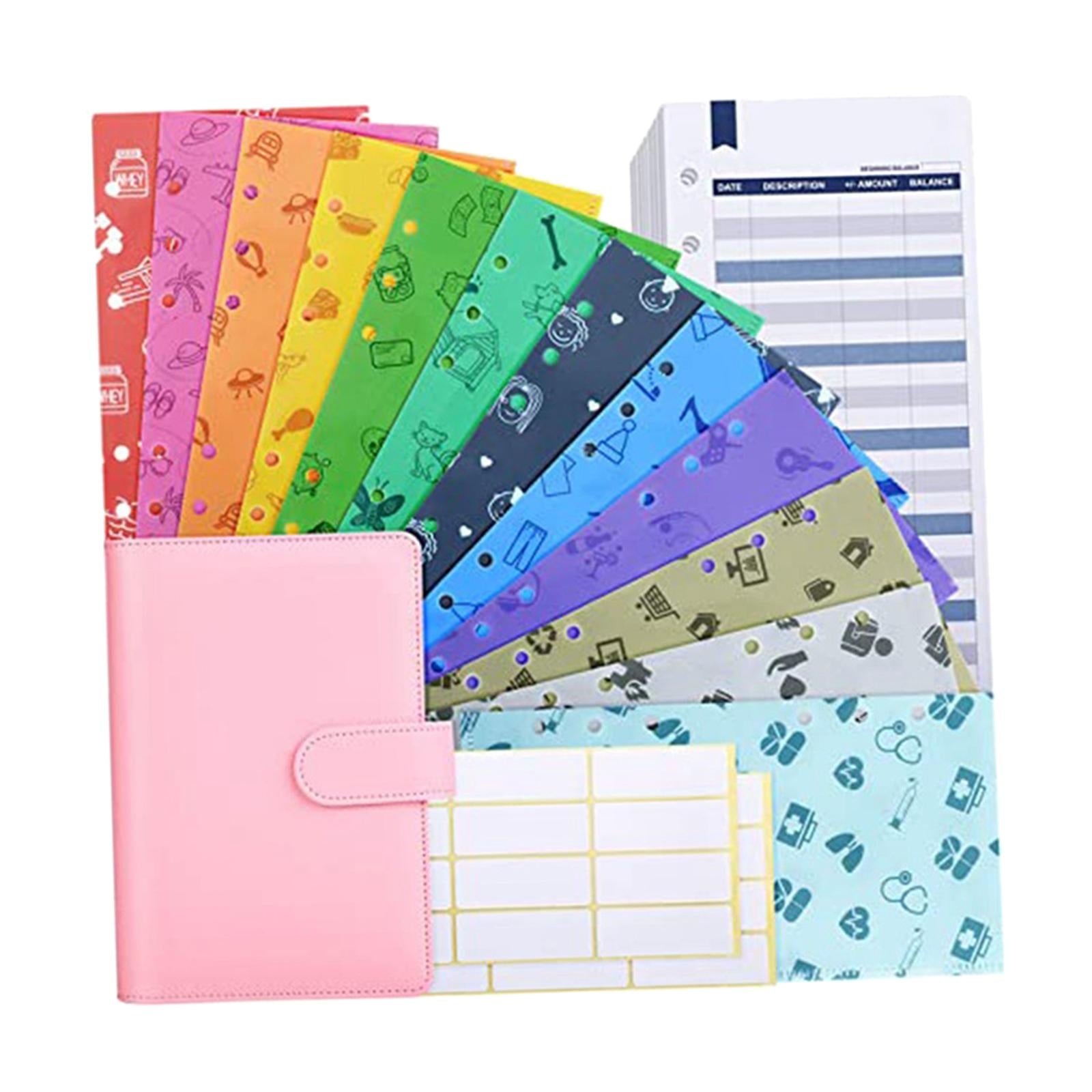 PU Leather A6 Notebook Binder 6 Holes Daily Planner for Student  Pink