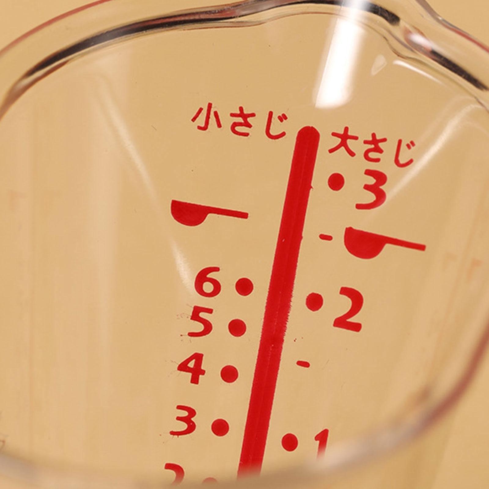 Measuring Cup Heat-Resistant Clear Anti-Freezing for Kitchen Supplies Tools 1pc with handle