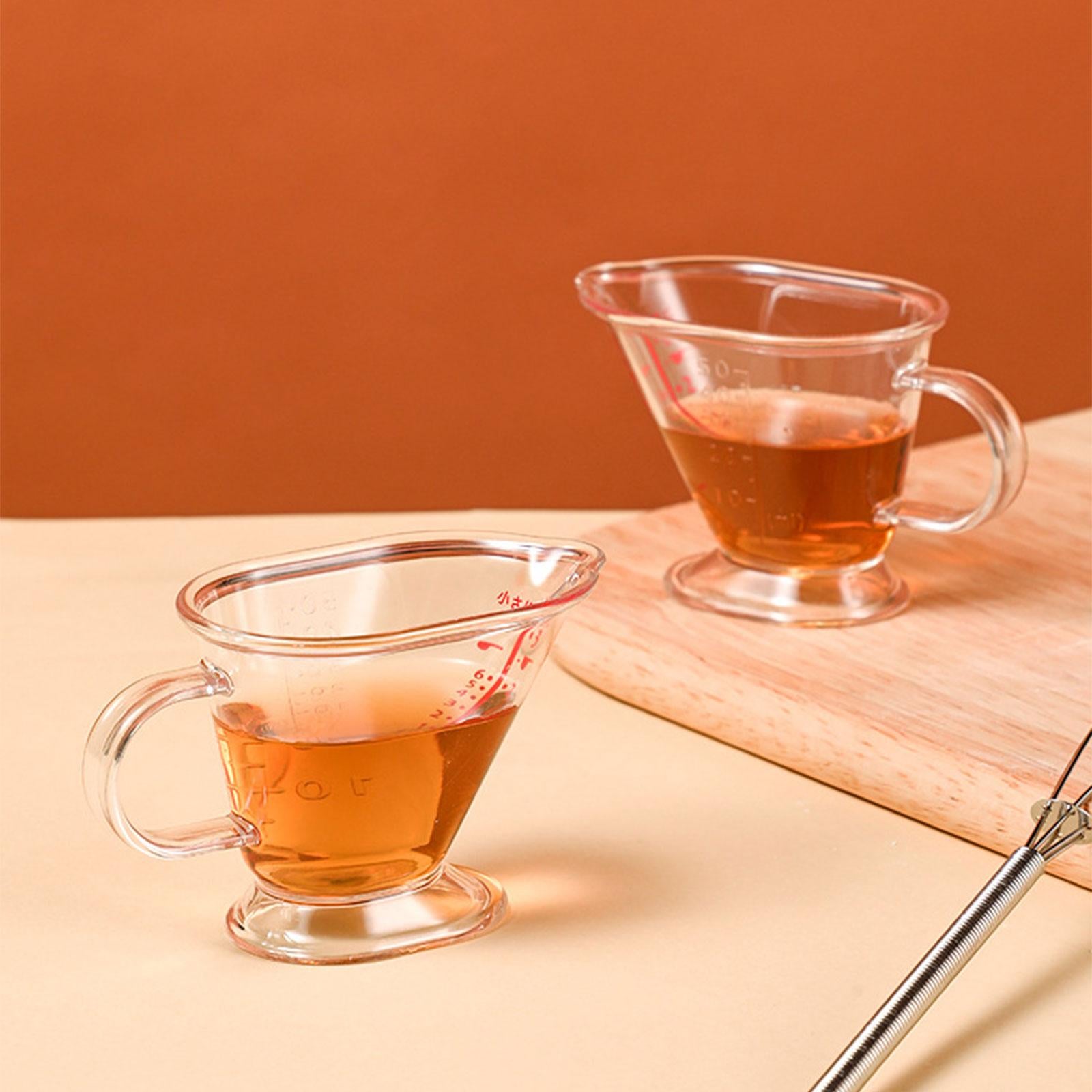 Measuring Cup Heat-Resistant Clear Anti-Freezing for Kitchen Supplies Tools 1pc with handle