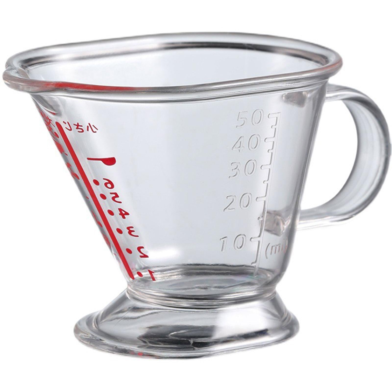 Measuring Cup Heat-Resistant Clear Anti-Freezing for Kitchen Supplies Tools 1pc with handle