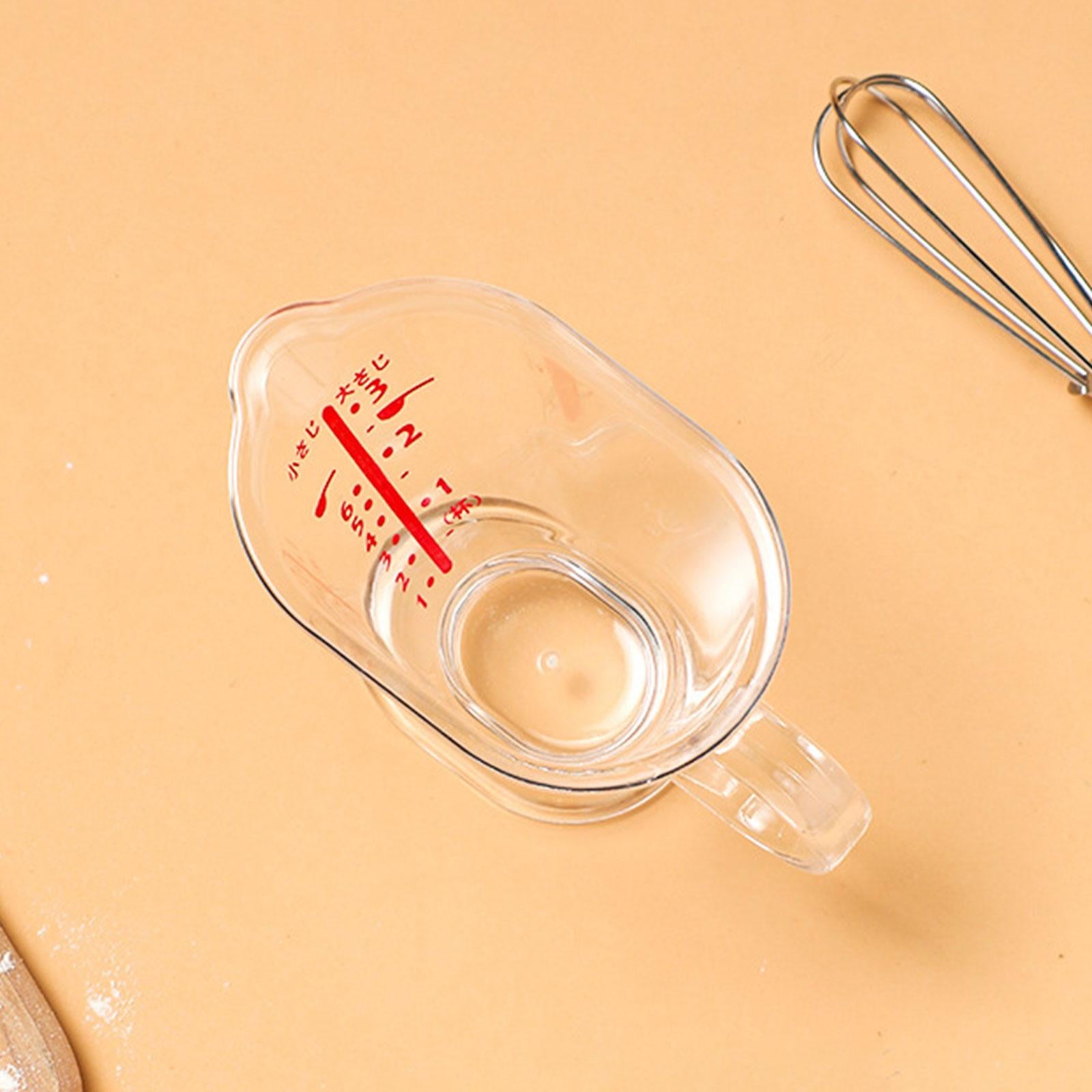 Measuring Cup Heat-Resistant Clear Anti-Freezing for Kitchen Supplies Tools 1pc with handle