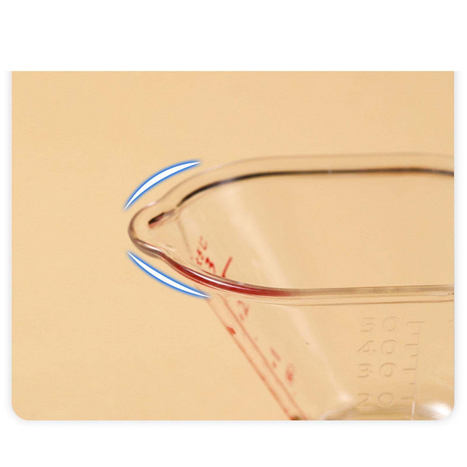 Measuring Cup Heat-Resistant Clear Anti-Freezing for Kitchen Supplies Tools 1pc with handle