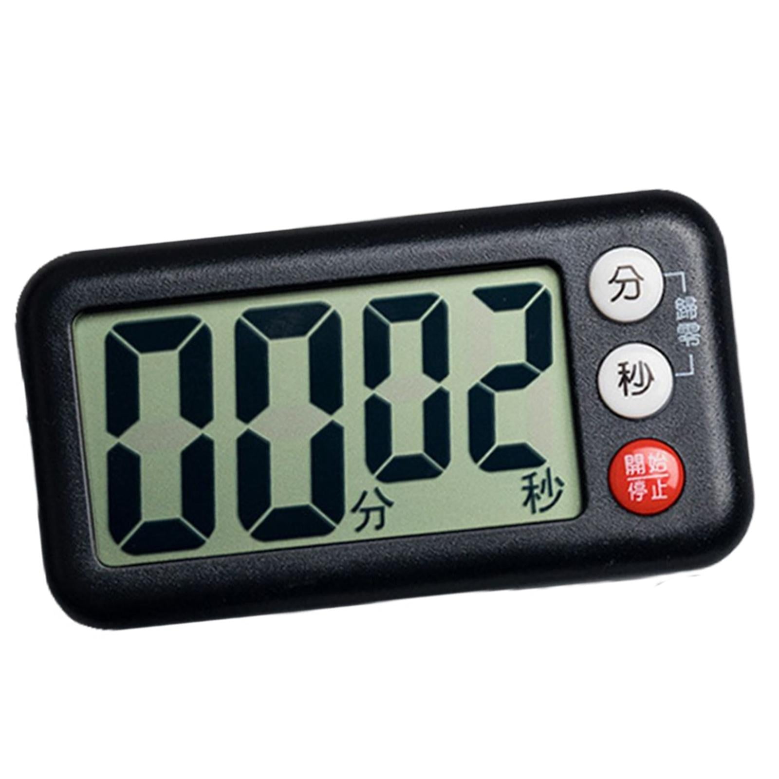 Digital Kitchen Timer, Count Down LED Display for Baking Fitness The Elderly Black