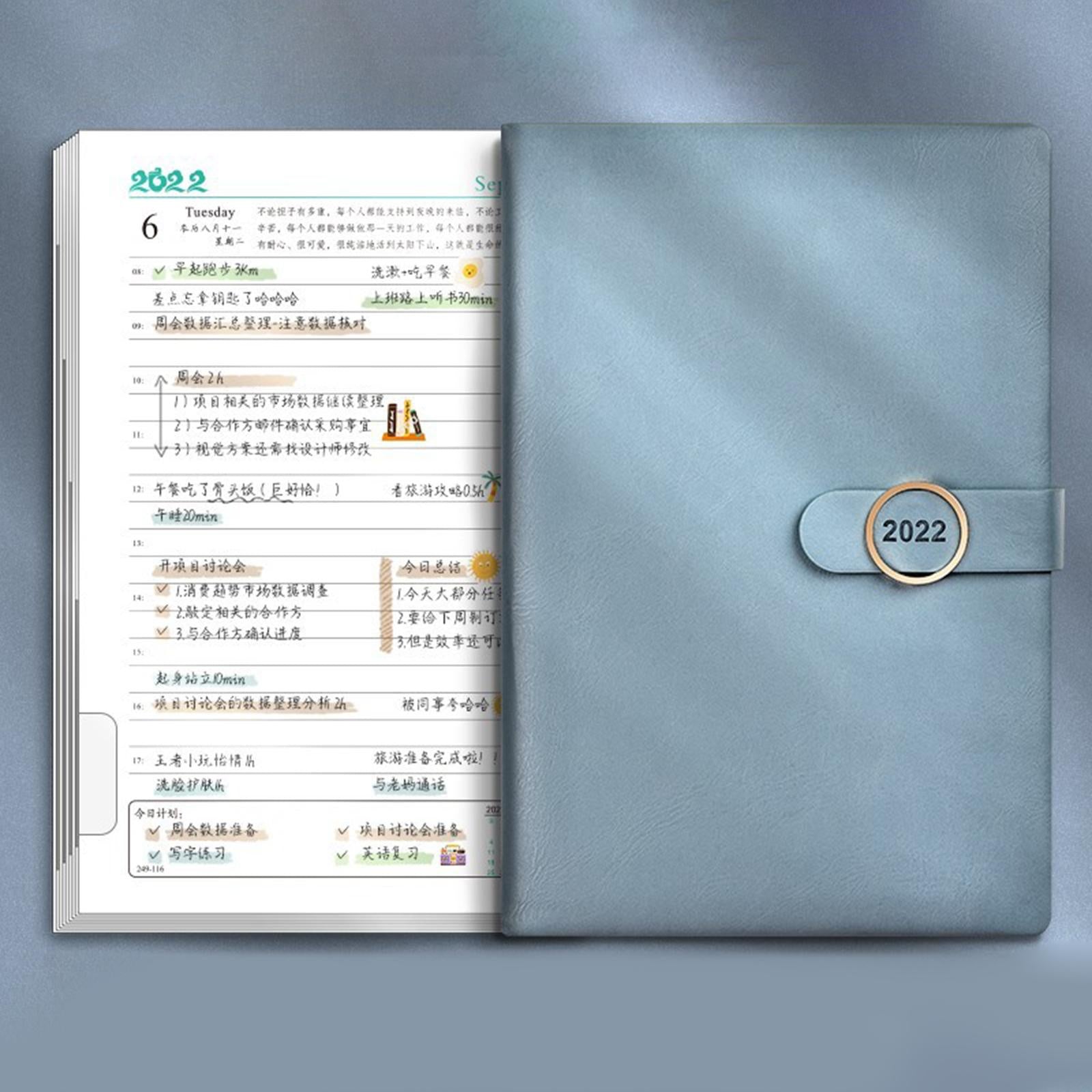 Journal Notepad Notebook Stationery Note Book for Passion/Goal Organizer Blue