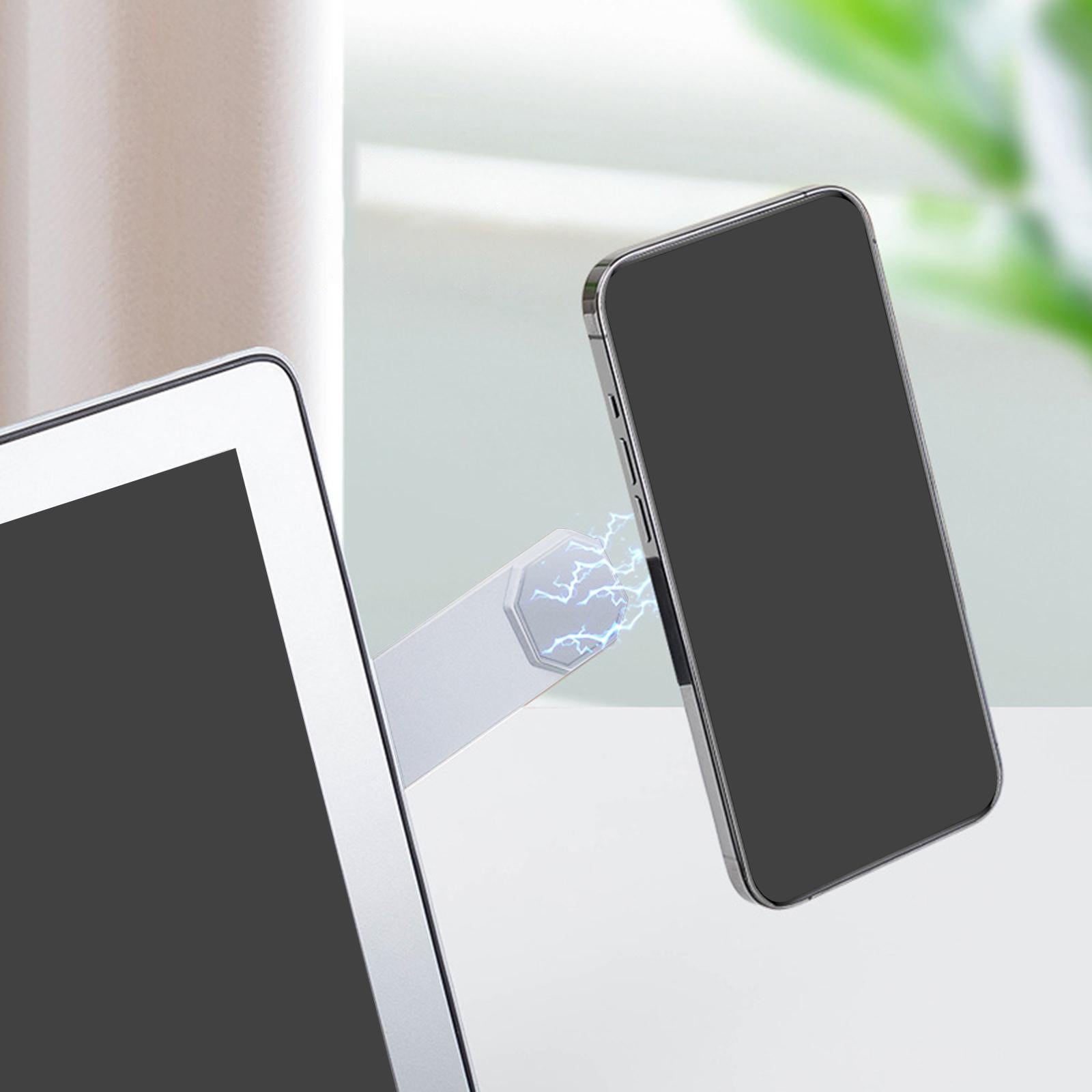 Expansion Laptop Phone Bracket Side Phone Holder for Computer Phone White