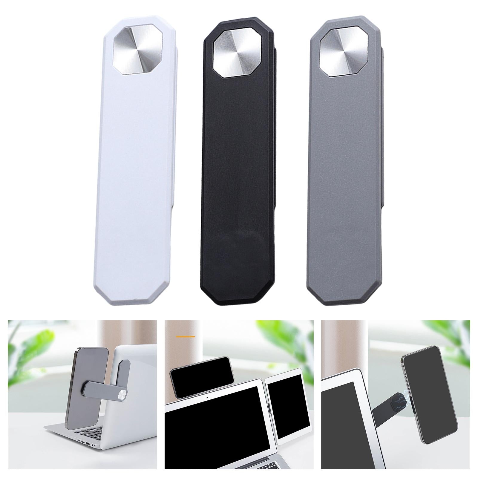 Expansion Laptop Phone Bracket Side Phone Holder for Computer Phone White