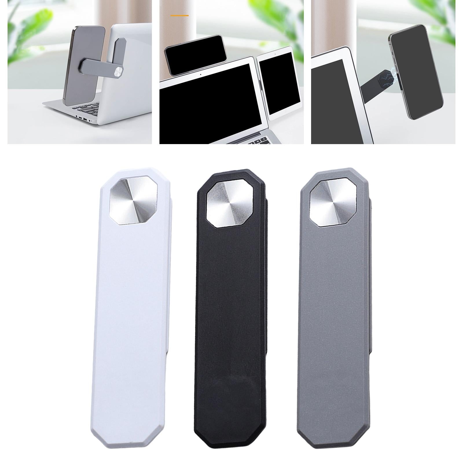 Expansion Laptop Phone Bracket Side Phone Holder for Computer Phone White