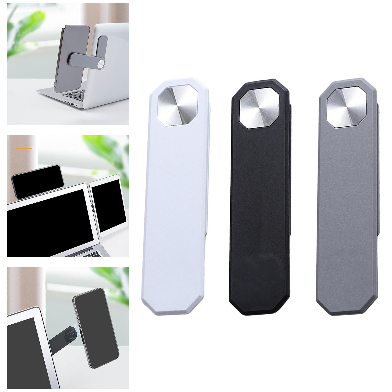 Expansion Laptop Phone Bracket Side Phone Holder for Computer Phone White