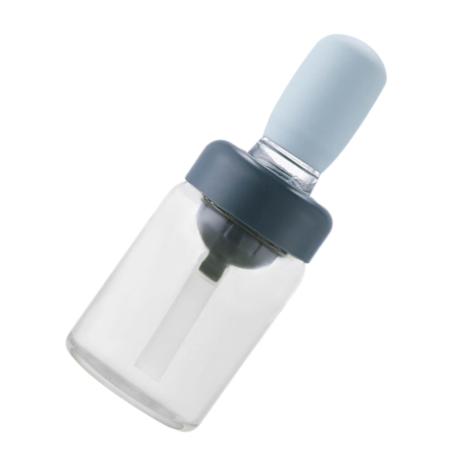 Oil Bottle with Silicone Brush Oil Container for Cooking Baking  Blue