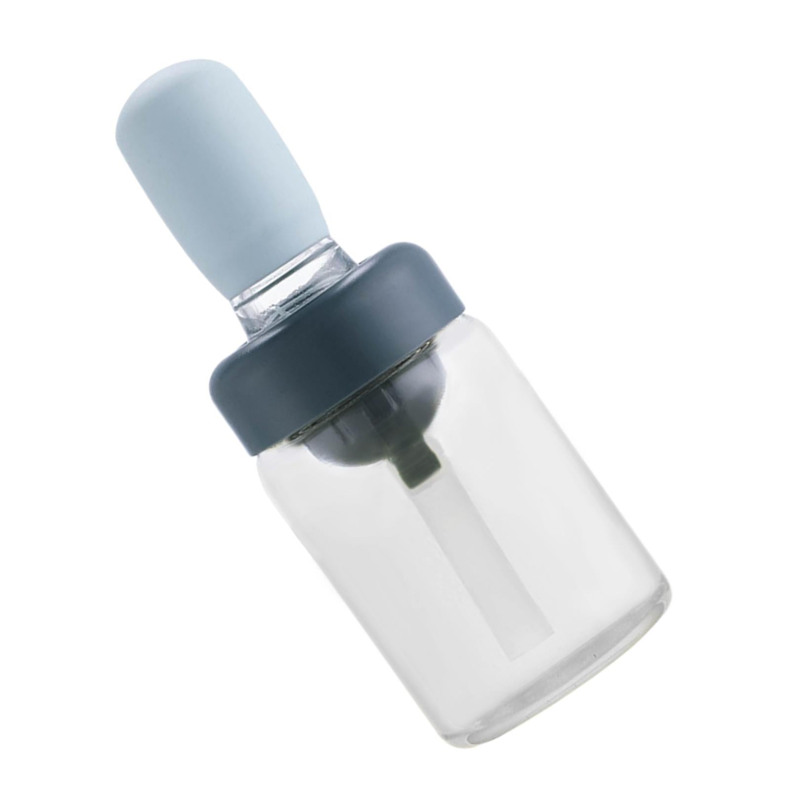 Oil Bottle with Silicone Brush Oil Container for Cooking Baking  Blue
