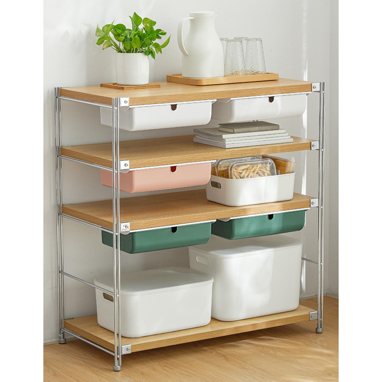 Plastic Hidden Desktop Drawer Tray Pen Stationery Storage Box for Office