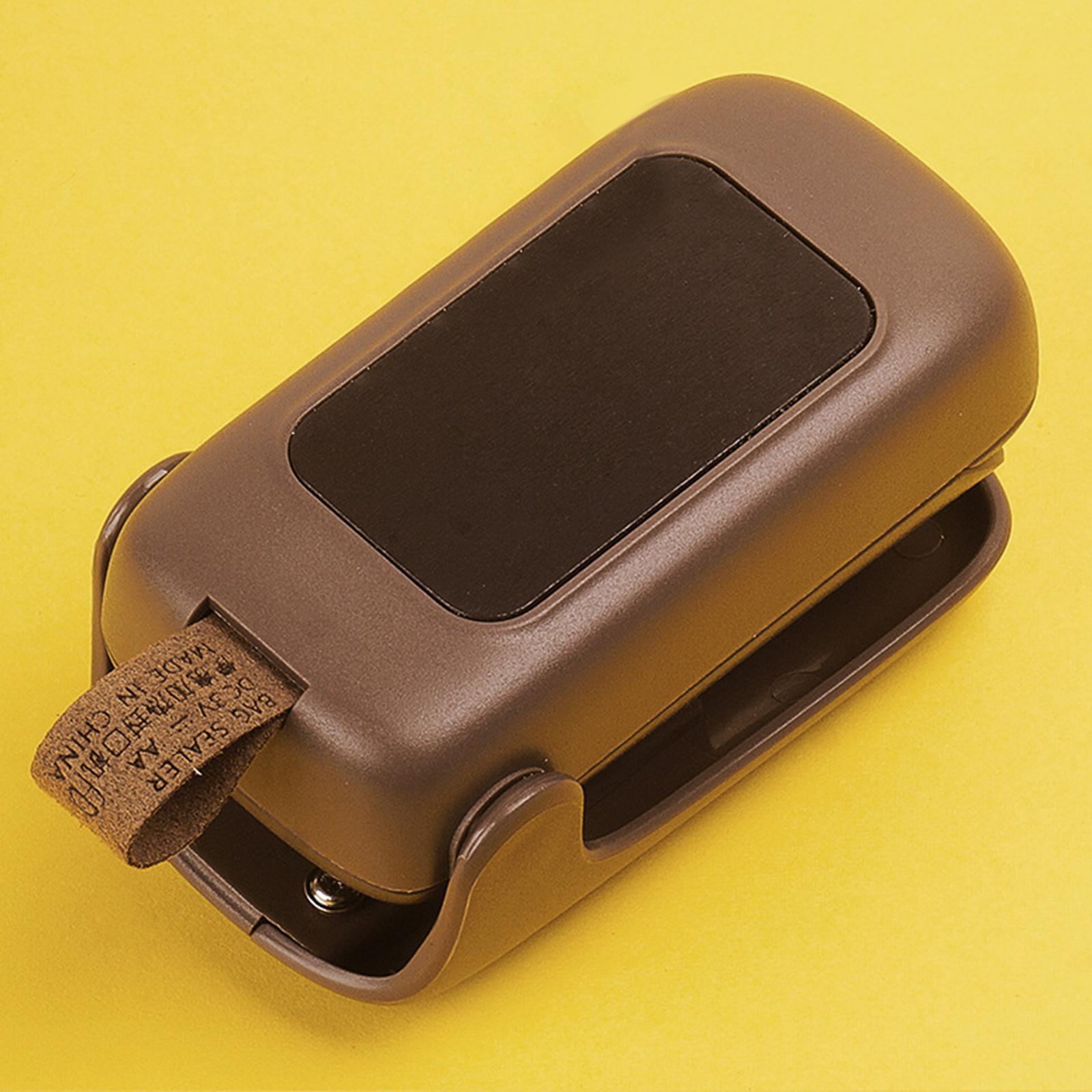Mini Impulses Portable Plastic Food Sealing Machine Tool Packing Heat Sealer Brown