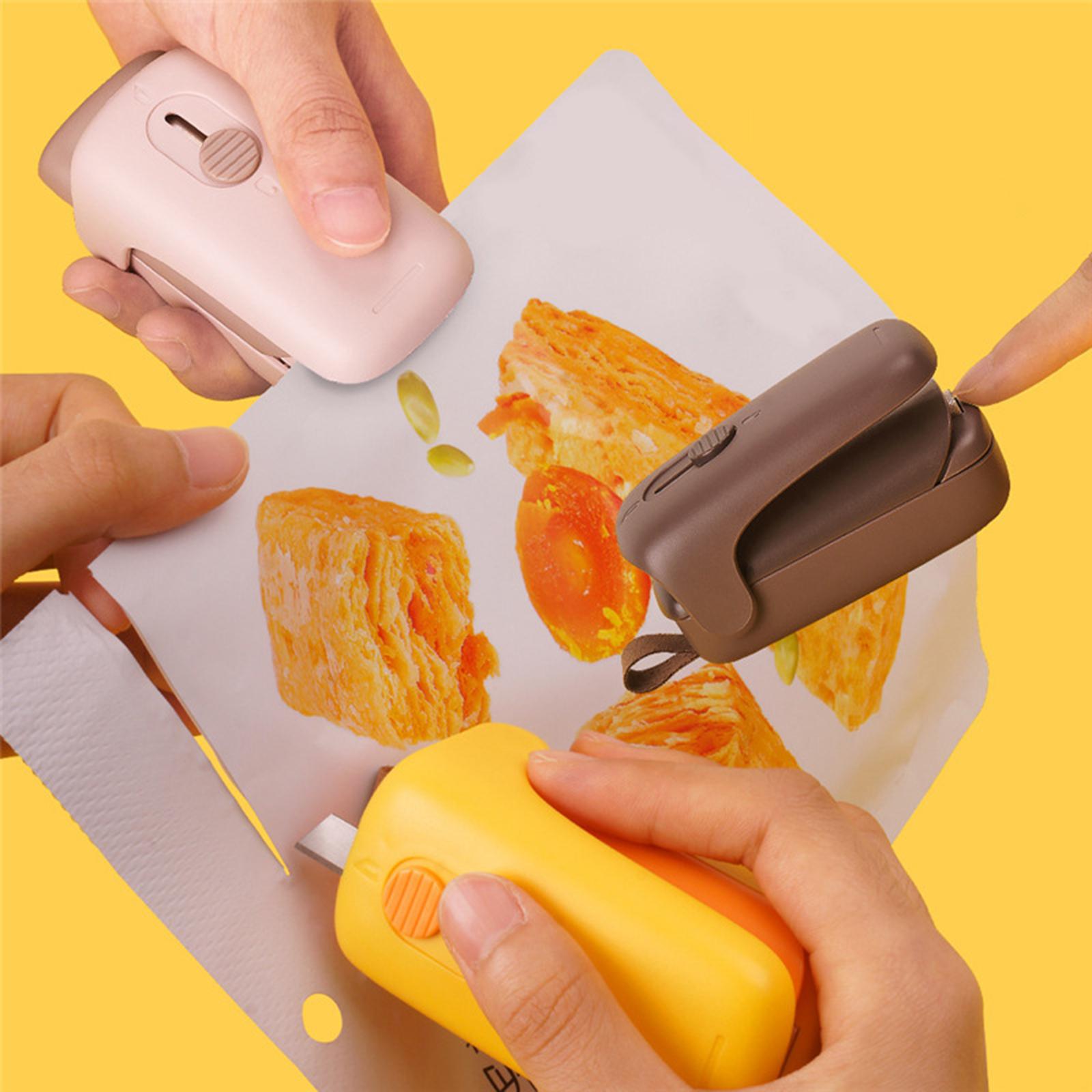 Mini Impulses Portable Plastic Food Sealing Machine Tool Packing Heat Sealer Beige