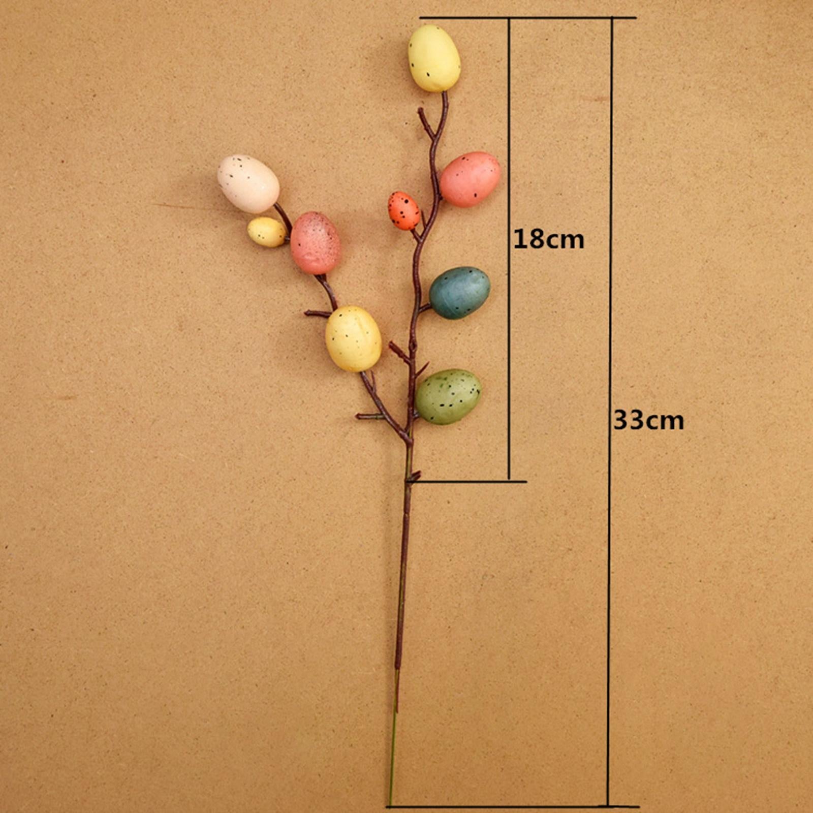 Easter Egg Tree Branch Home Decoration Painting Eggs Spring Party DIY Decor A