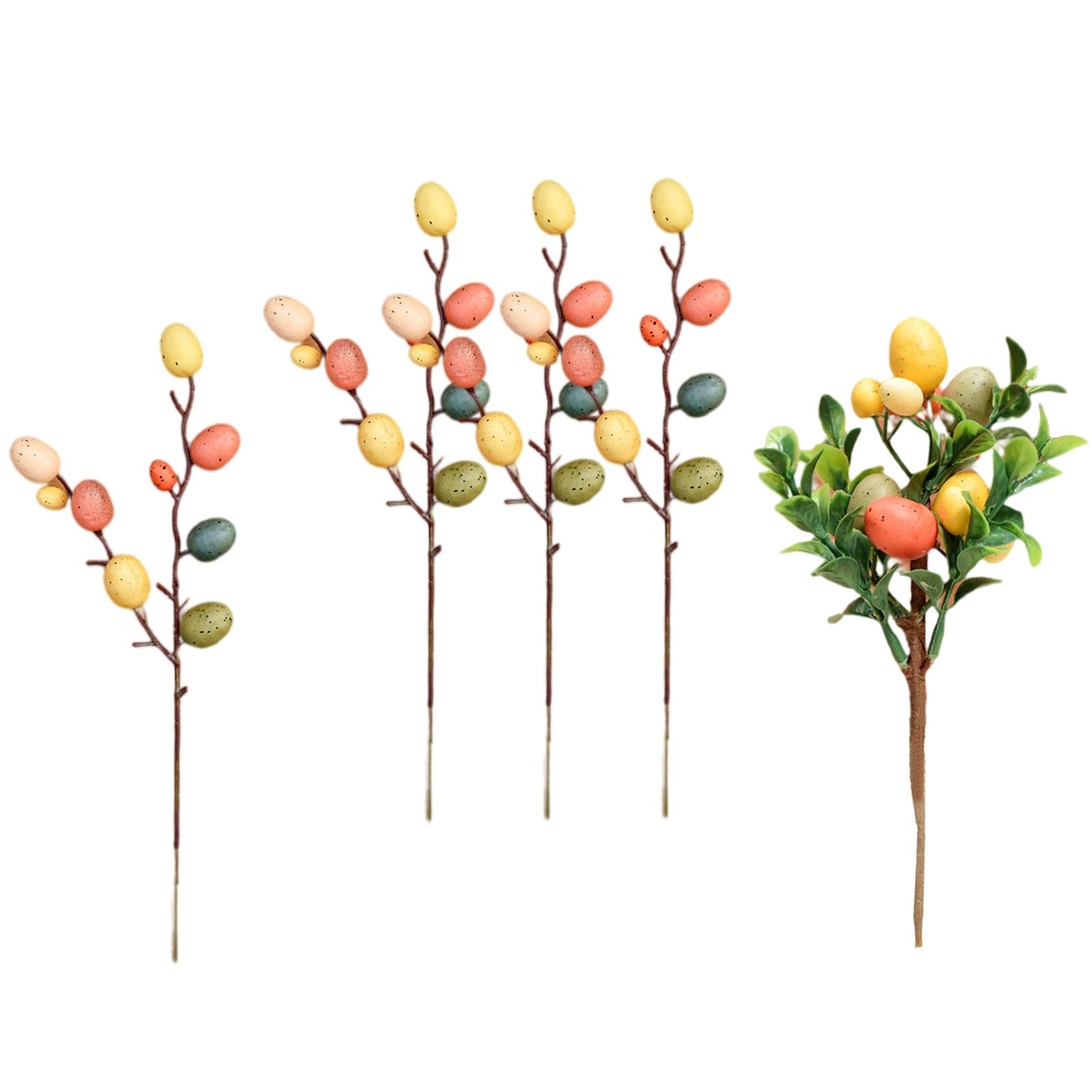 Easter Egg Tree Branch Home Decoration Painting Eggs Spring Party DIY Decor A