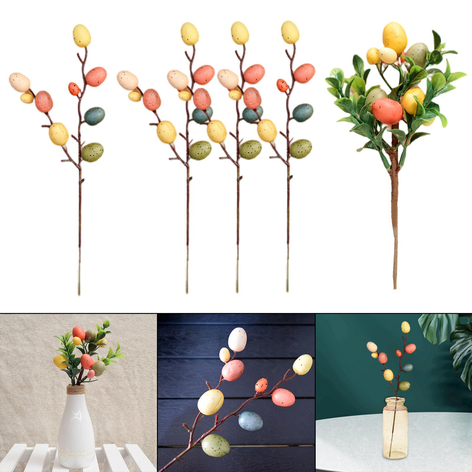 Easter Egg Tree Branch Home Decoration Painting Eggs Spring Party DIY Decor A
