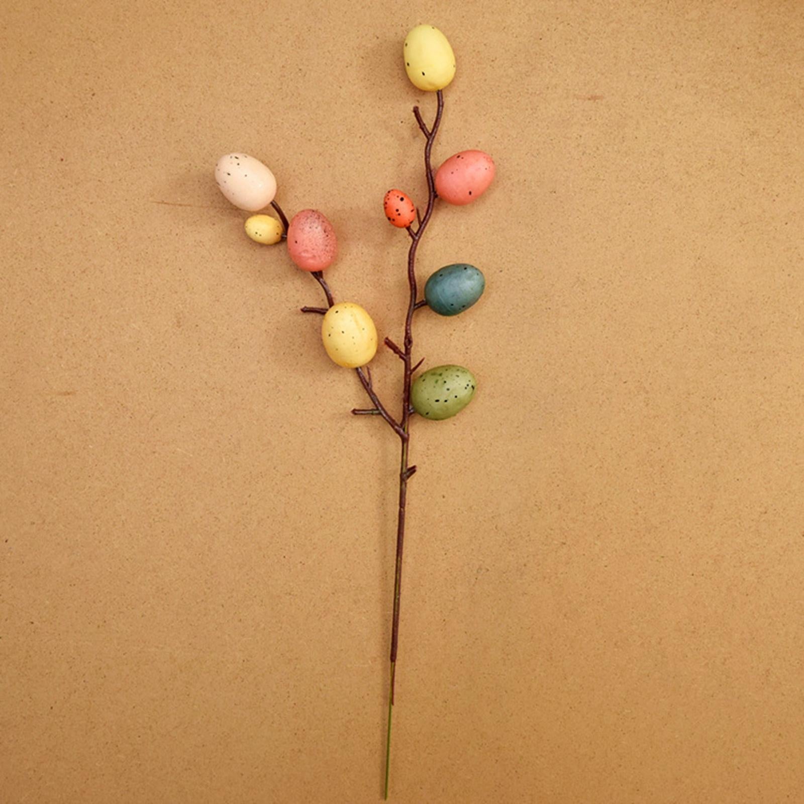 Easter Egg Tree Branch Home Decoration Painting Eggs Spring Party DIY Decor B