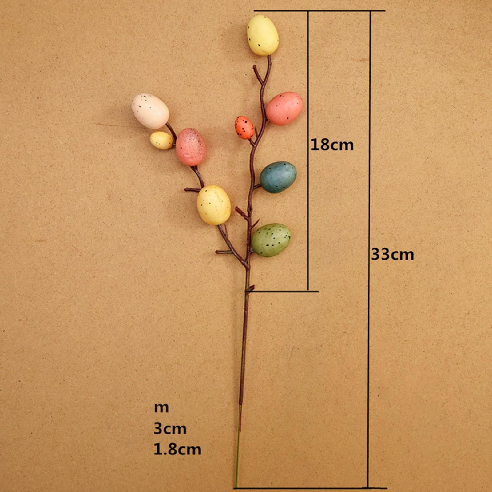 Easter Egg Tree Branch Home Decoration Painting Eggs Spring Party DIY Decor B