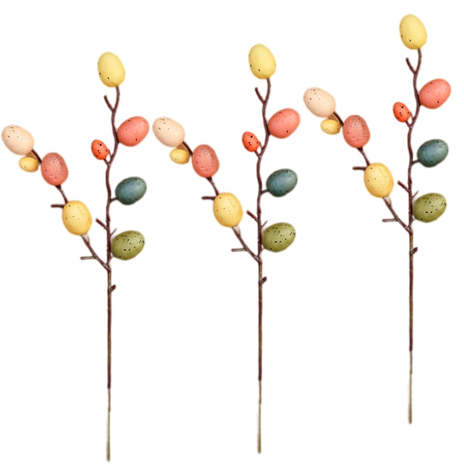 Easter Egg Tree Branch Home Decoration Painting Eggs Spring Party DIY Decor B