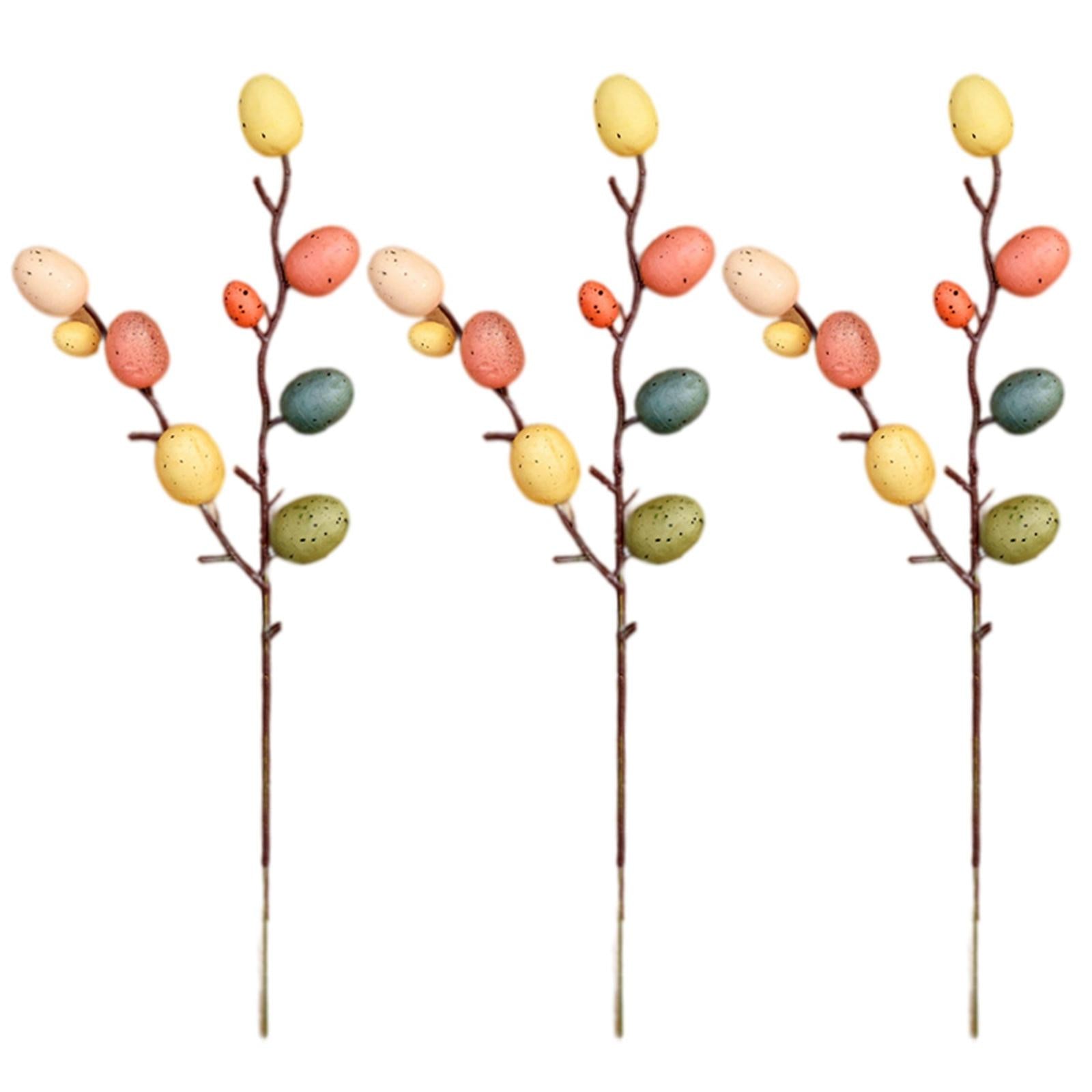 Easter Egg Tree Branch Home Decoration Painting Eggs Spring Party DIY Decor B