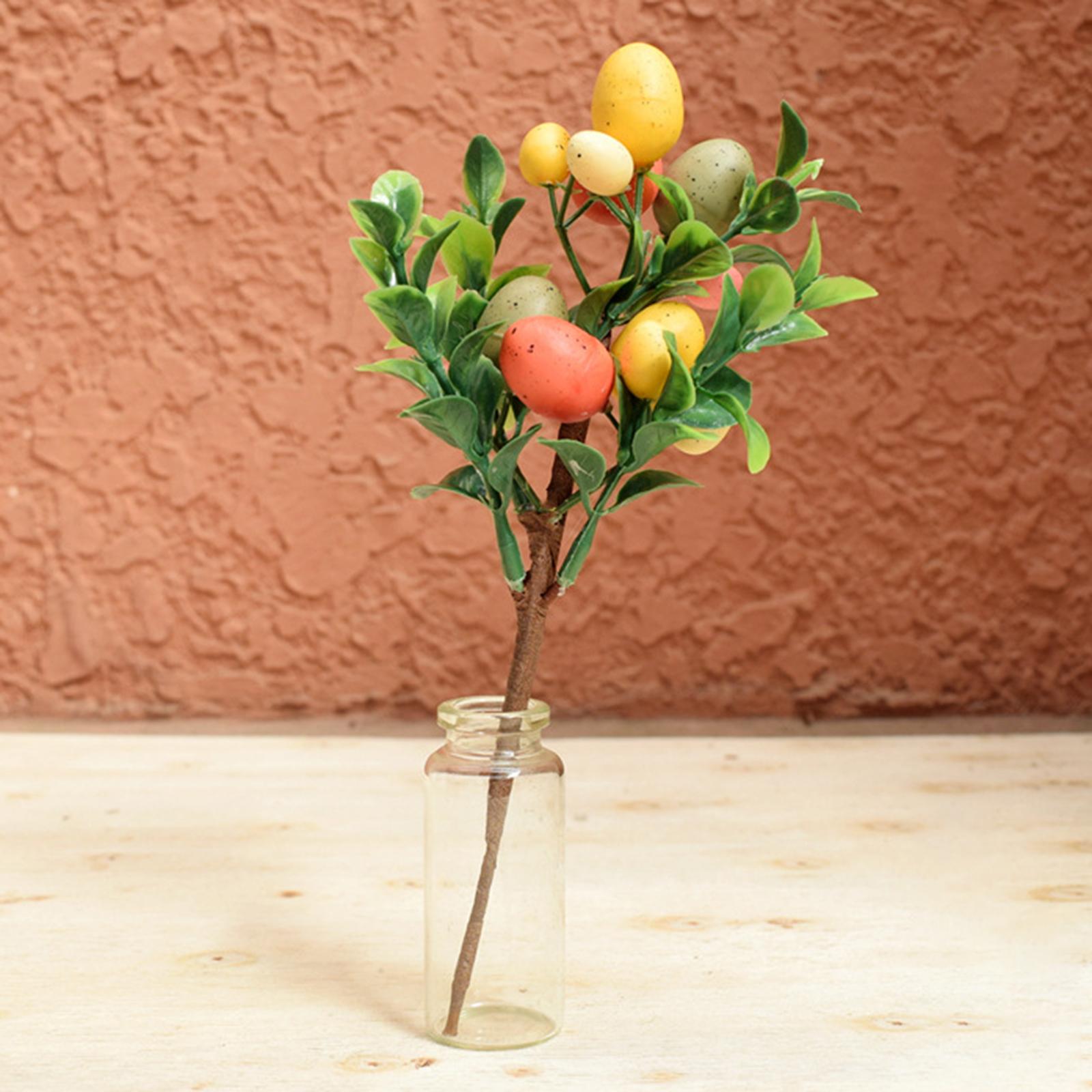 Easter Egg Tree Branch Home Decoration Painting Eggs Spring Party DIY Decor C