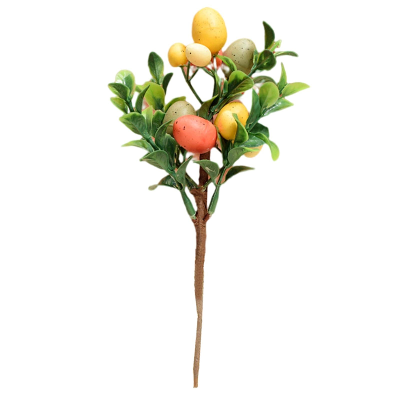 Easter Egg Tree Branch Home Decoration Painting Eggs Spring Party DIY Decor C