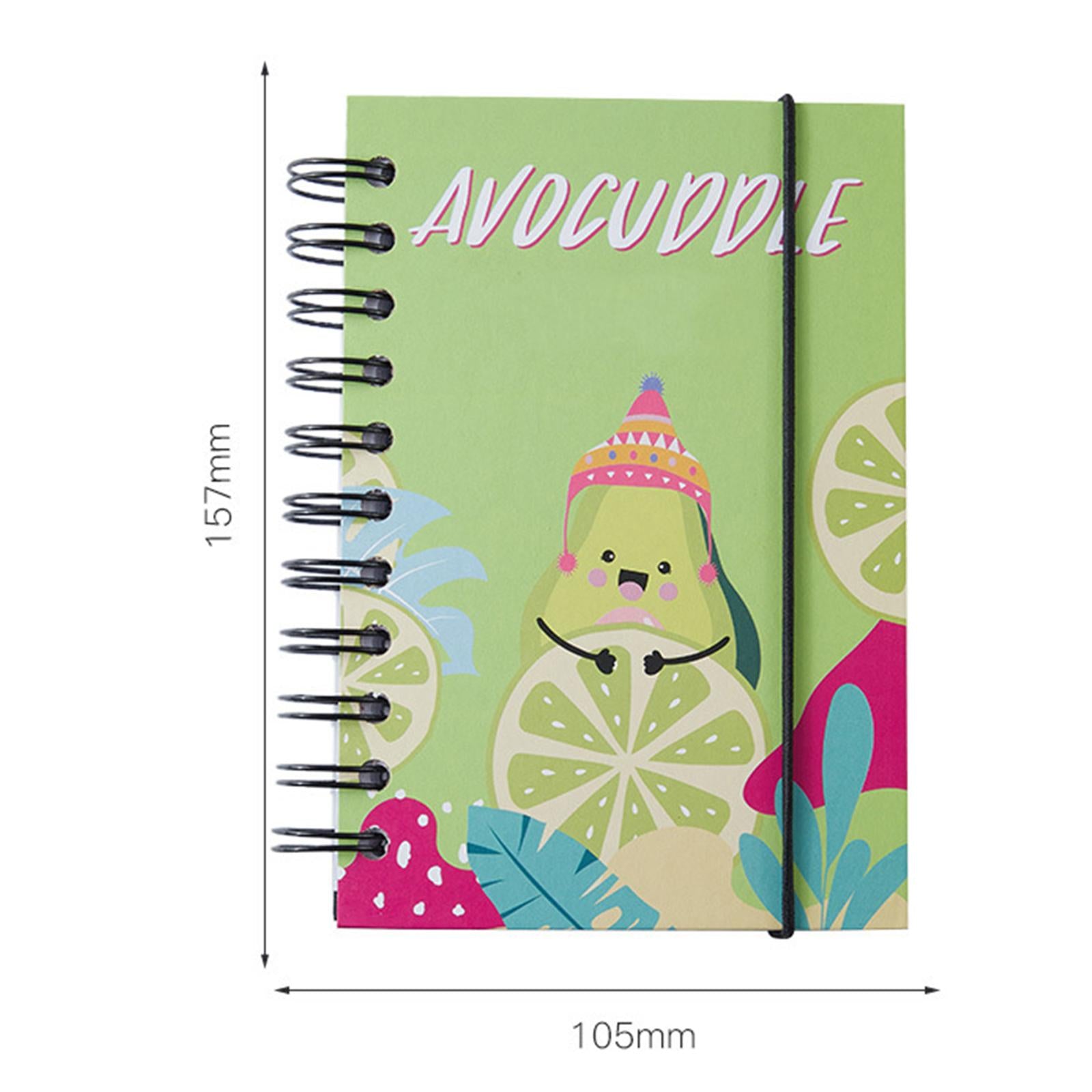 Spiral Bound Notebook 105x157mm Spiral Bound Colorful for College Office AVOCUDDLE