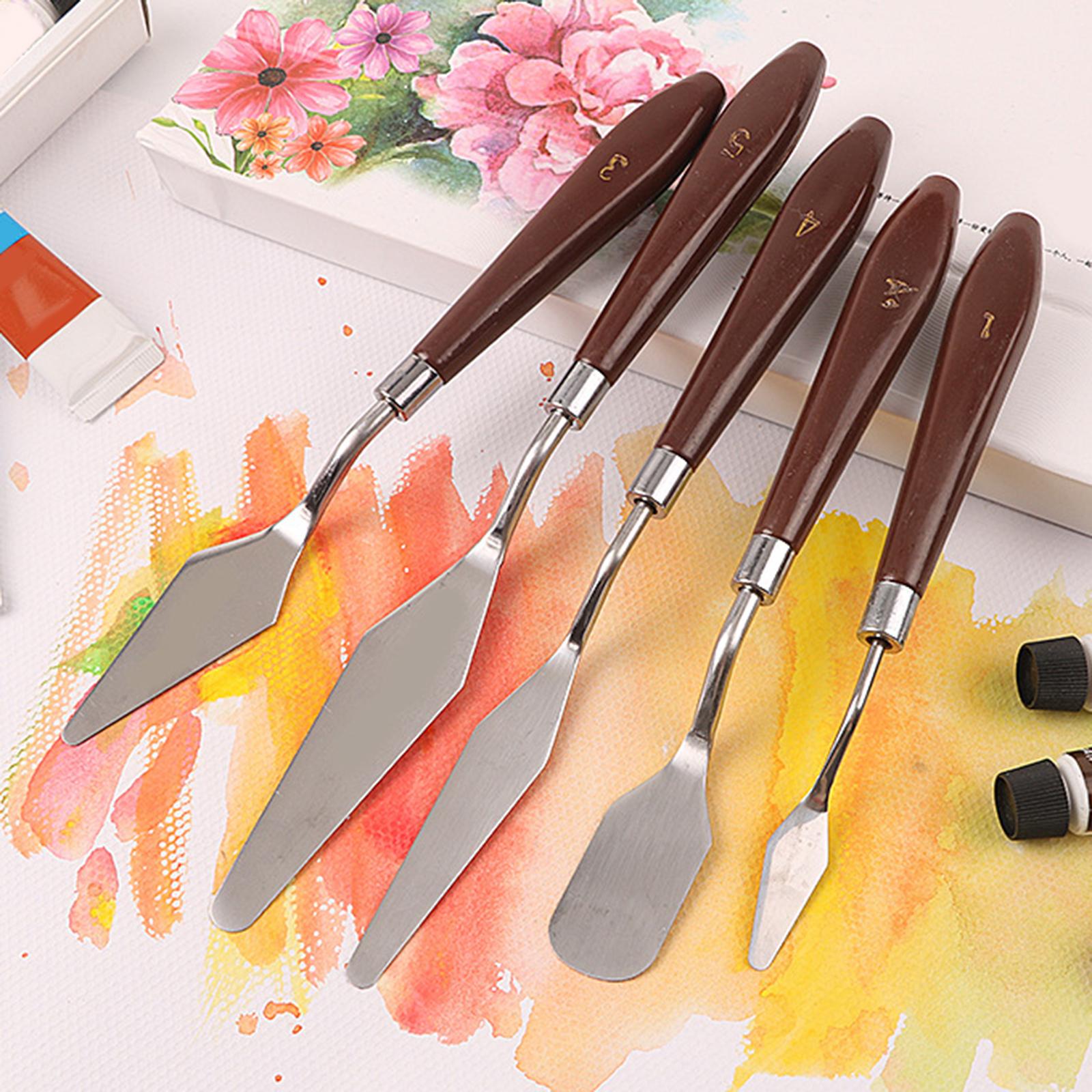 Stainless Steel Spatula Oil Painting Accessories for Canvas Acrylic Painting