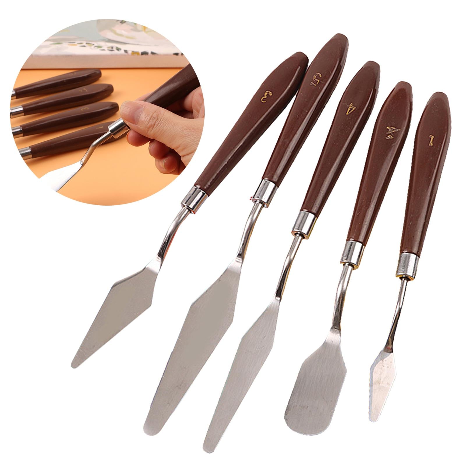 Stainless Steel Spatula Oil Painting Accessories for Canvas Acrylic Painting