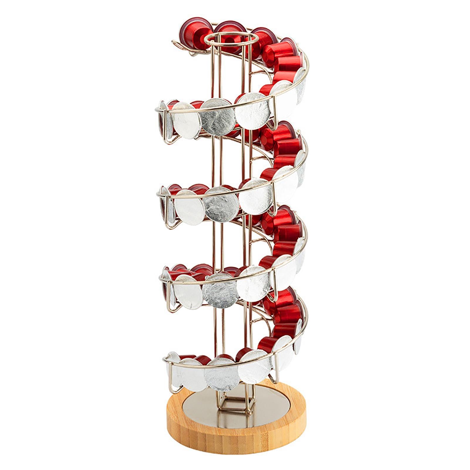 Coffee Capsule Rack Rotatable Coffee Pod Holder Stand 14.5x14.5x41cm