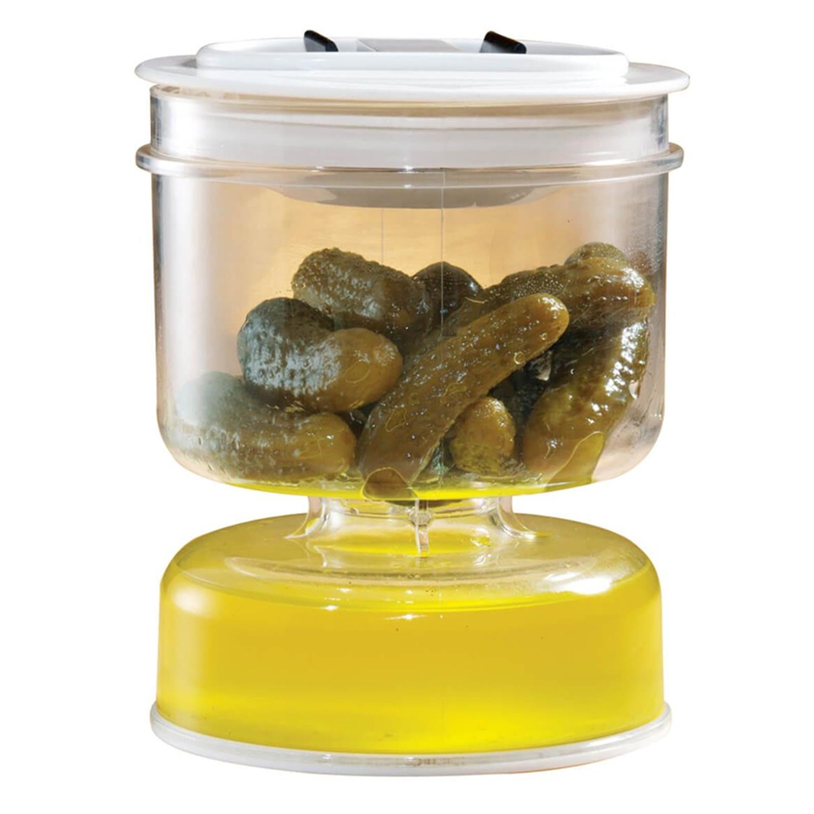 Pickle Jar Dry and Wet Dispenser with Lid Kimchi Jar for Home Kitchen Tool