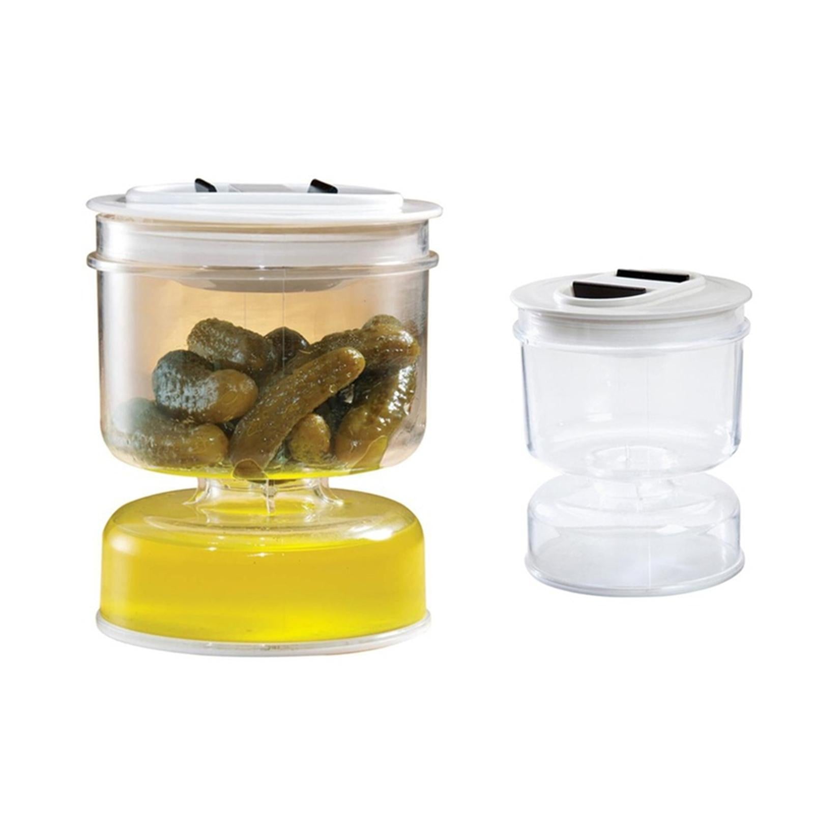 Pickle Jar Dry and Wet Dispenser with Lid Kimchi Jar for Home Kitchen Tool