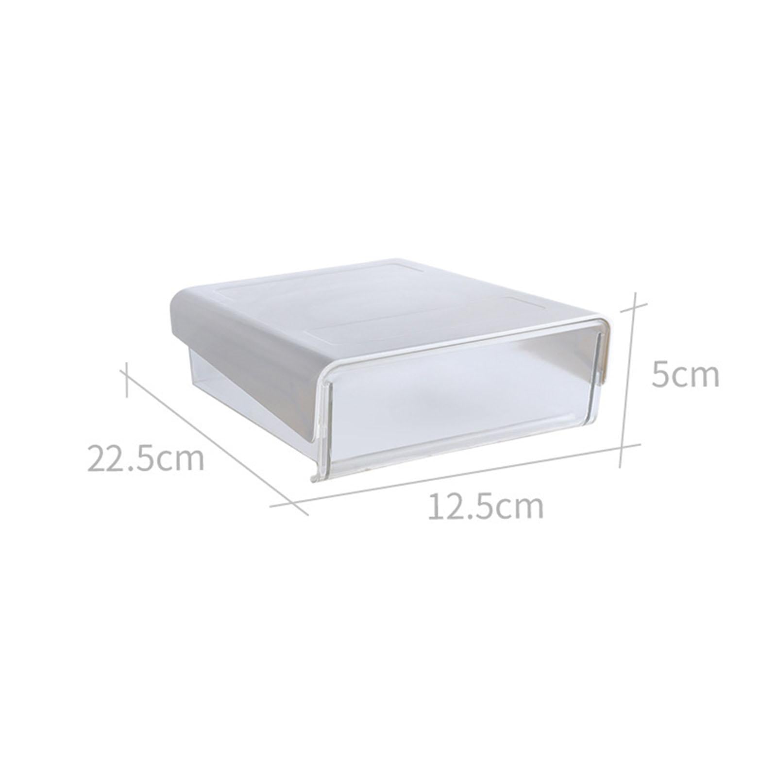 Under Table Drawer with Smooth Sliding Track for Makeup Small white