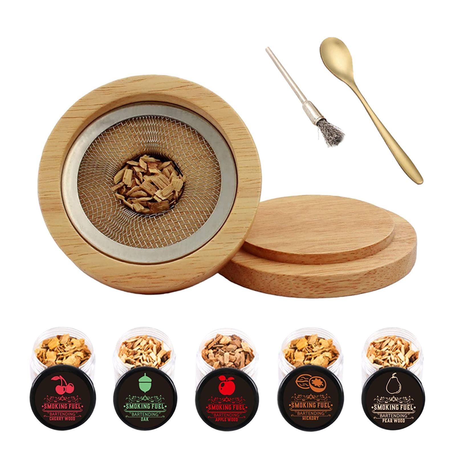 Cocktail Smoker Kit Chimney Drink Smoker with Wood Chips for Beverage Meats