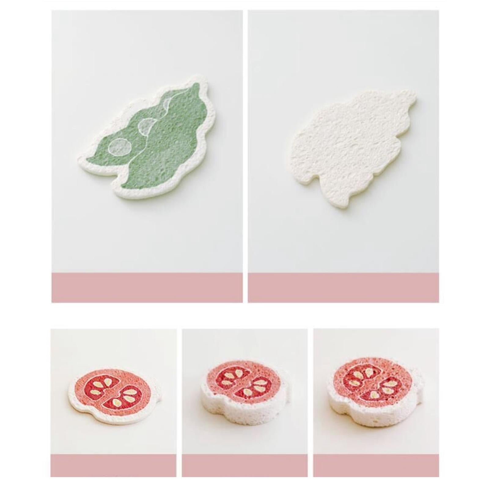 Non-Scratch Scrub Sponge Multi-Use for Cleaning Kitchen Clean Tough Messes Peas