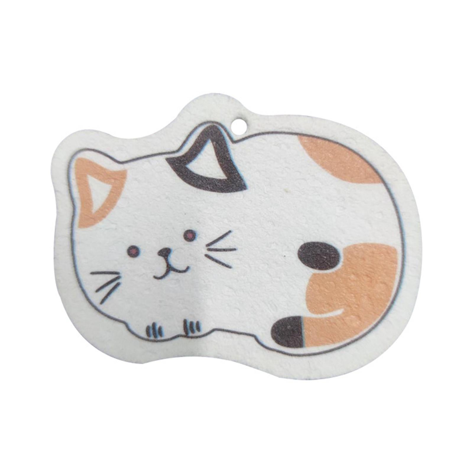 Non-Scratch Scrub Sponge Multi-Use for Cleaning Kitchen Clean Tough Messes Calico Cat