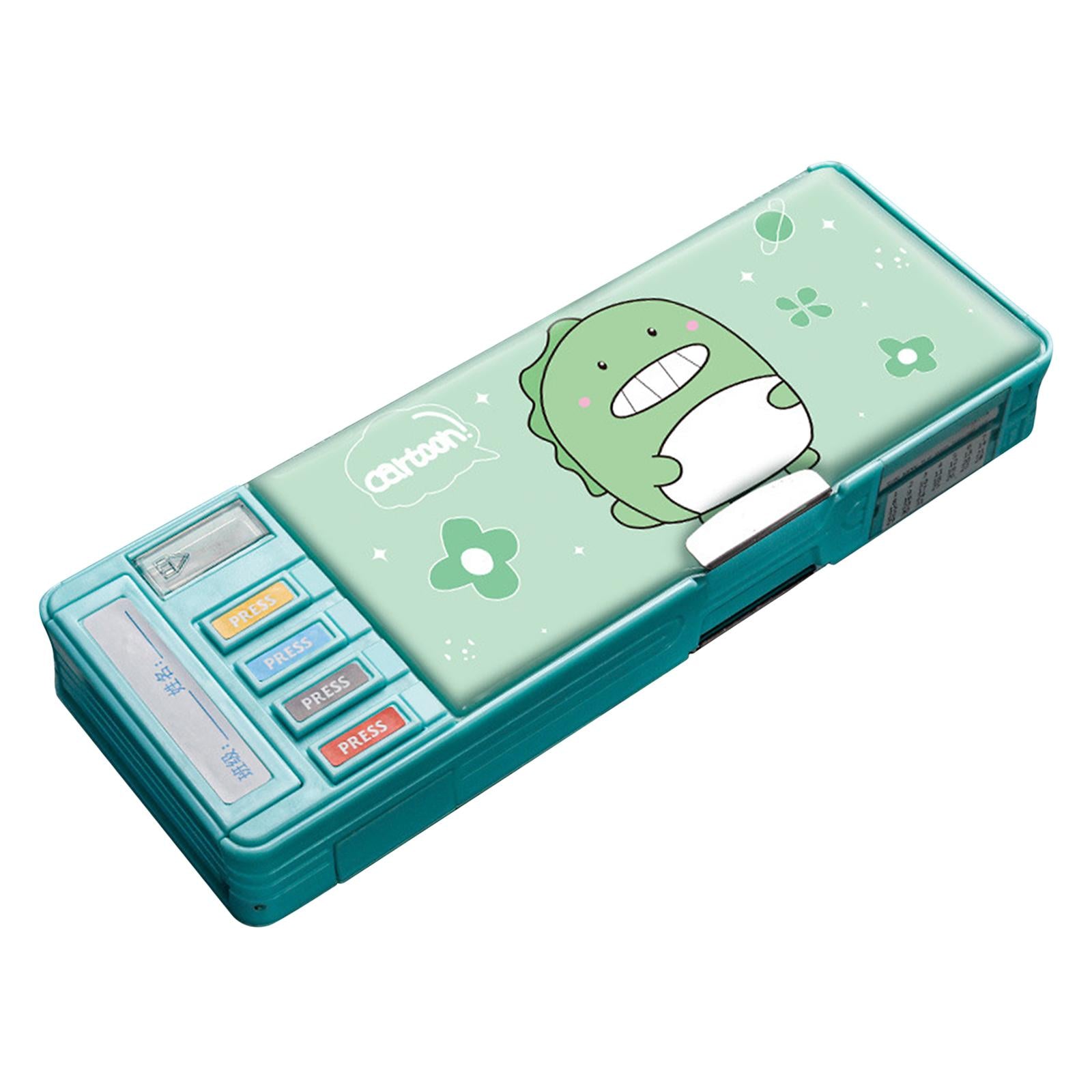 Cute Pencil Box Pencil Case for Student Gift School Supplies Middle School Dinosaur 2 layer