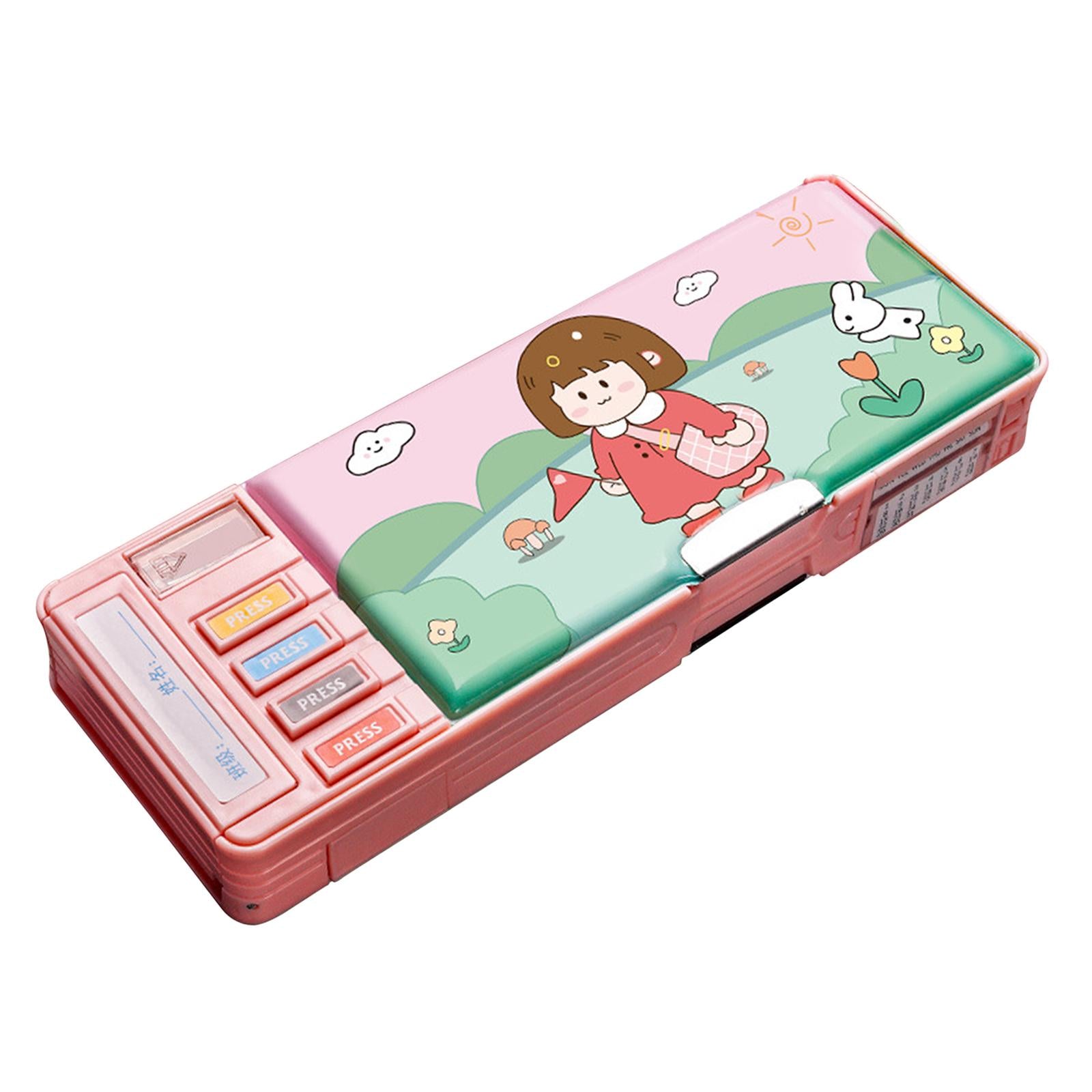 Cute Pencil Box Pencil Case for Student Gift School Supplies Middle School Leisure Time 2 layer