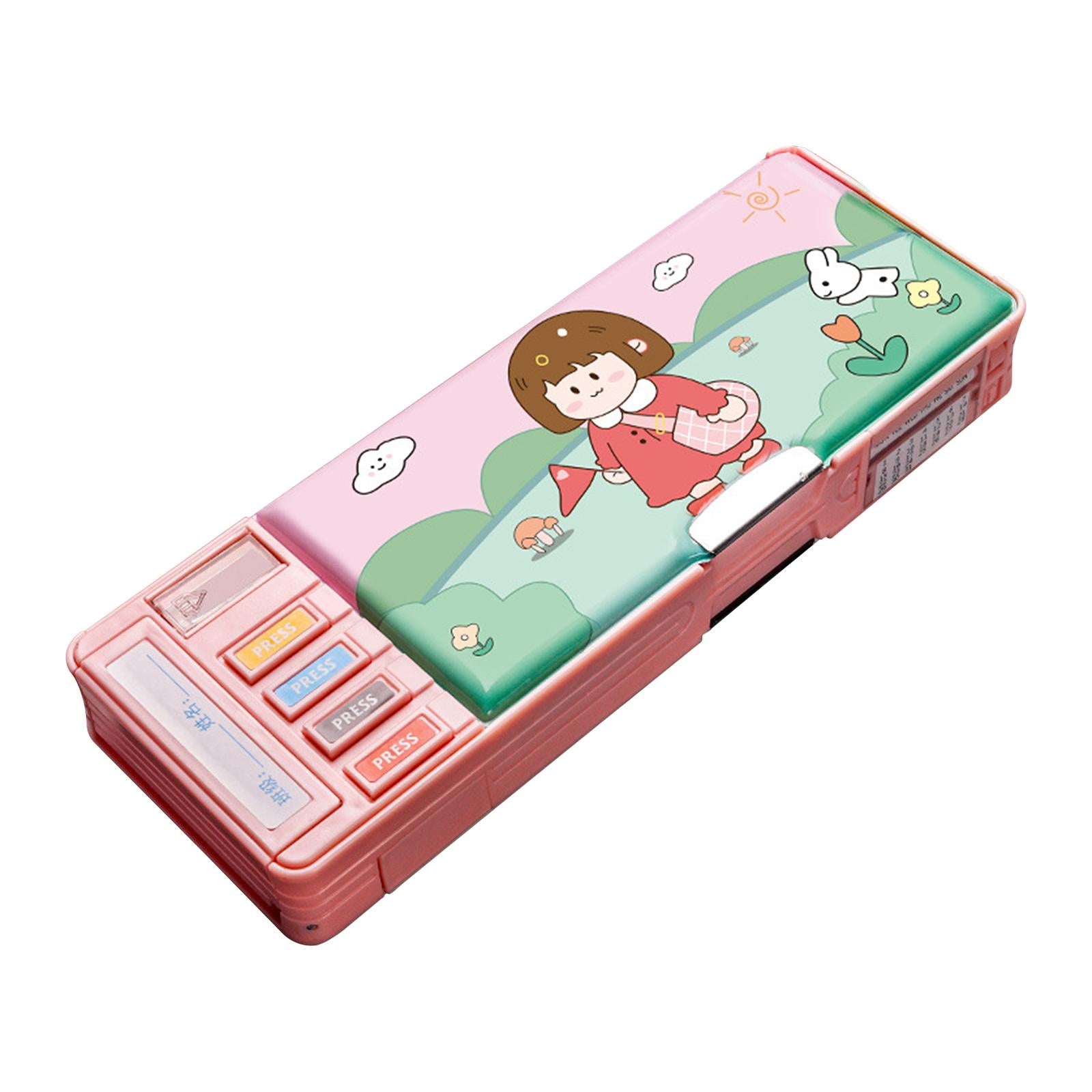 Cute Pencil Box Pencil Case for Student Gift School Supplies Middle School Leisure Time 2 layer