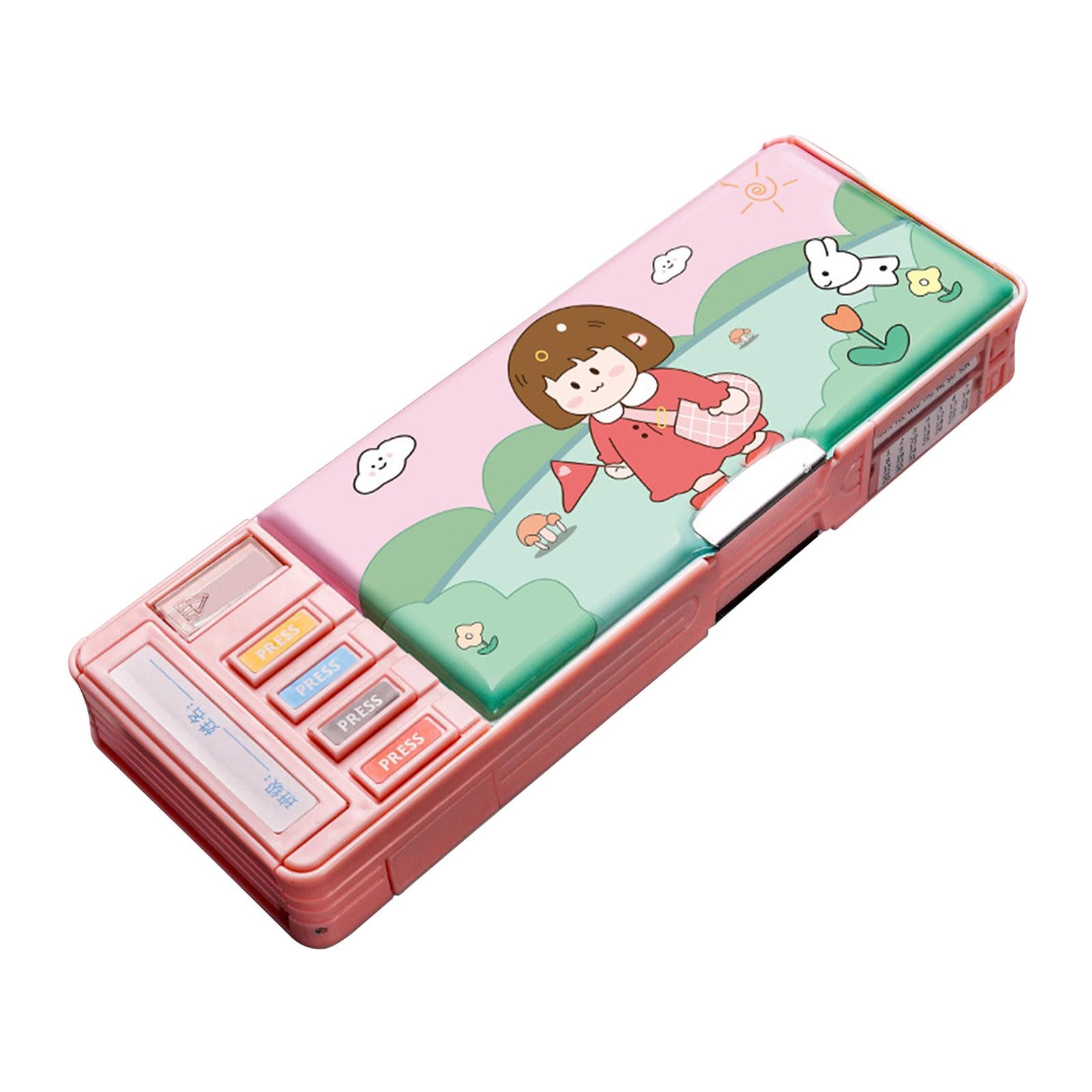 Cute Pencil Box Pencil Case for Student Gift School Supplies Middle School Leisure Time 2 layer