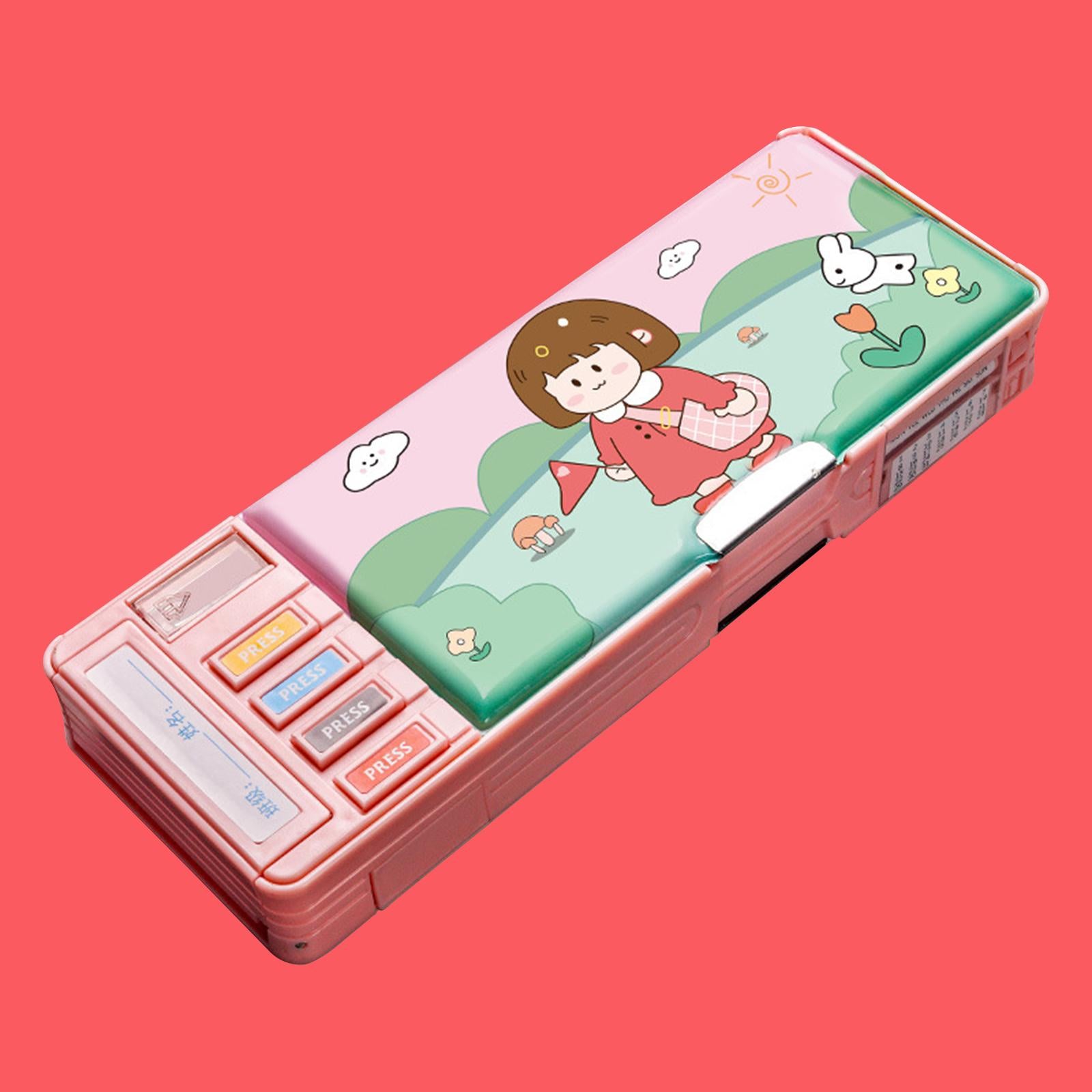 Cute Pencil Box Pencil Case for Student Gift School Supplies Middle School Leisure Time 2 layer