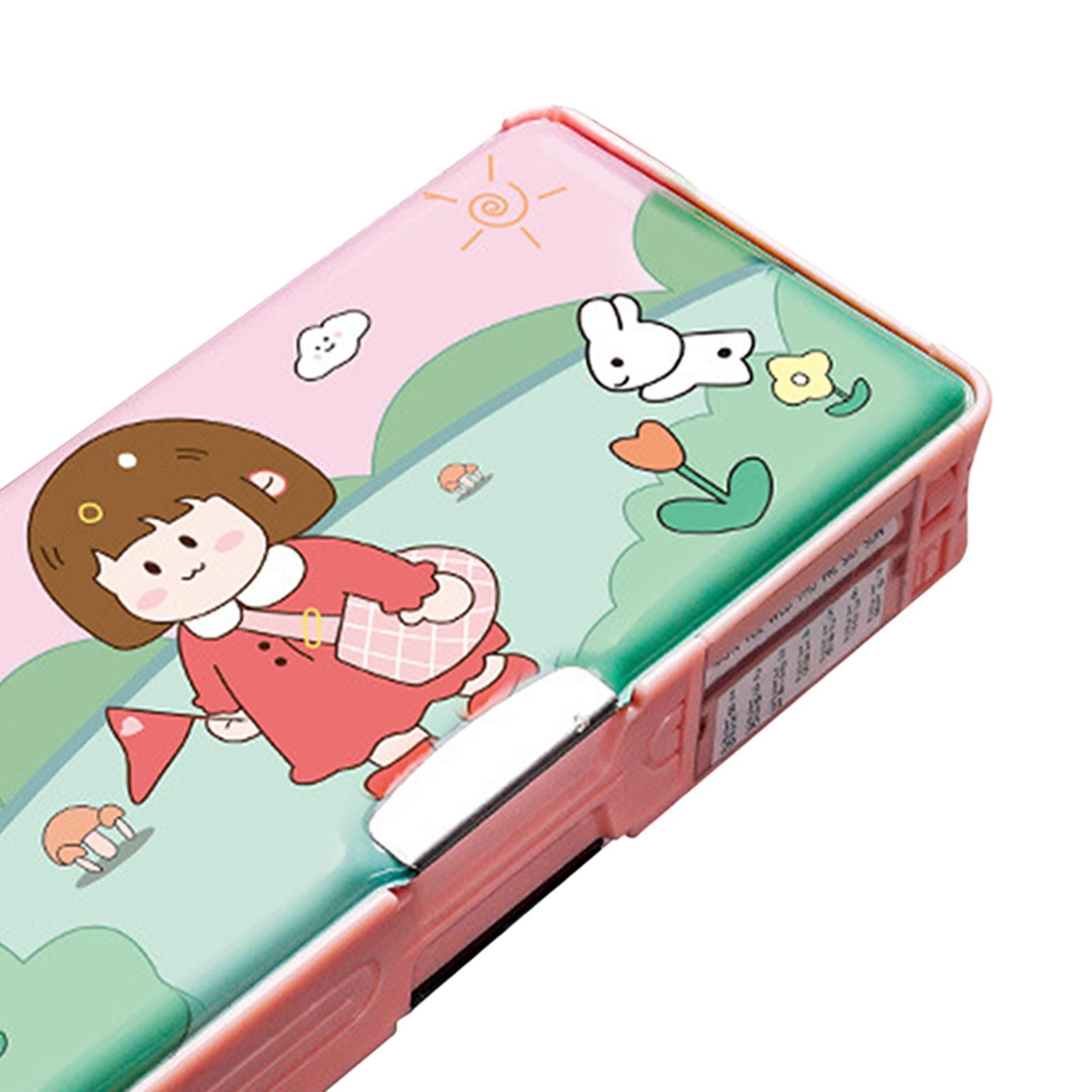 Cute Pencil Box Pencil Case for Student Gift School Supplies Middle School Leisure Time 2 layer