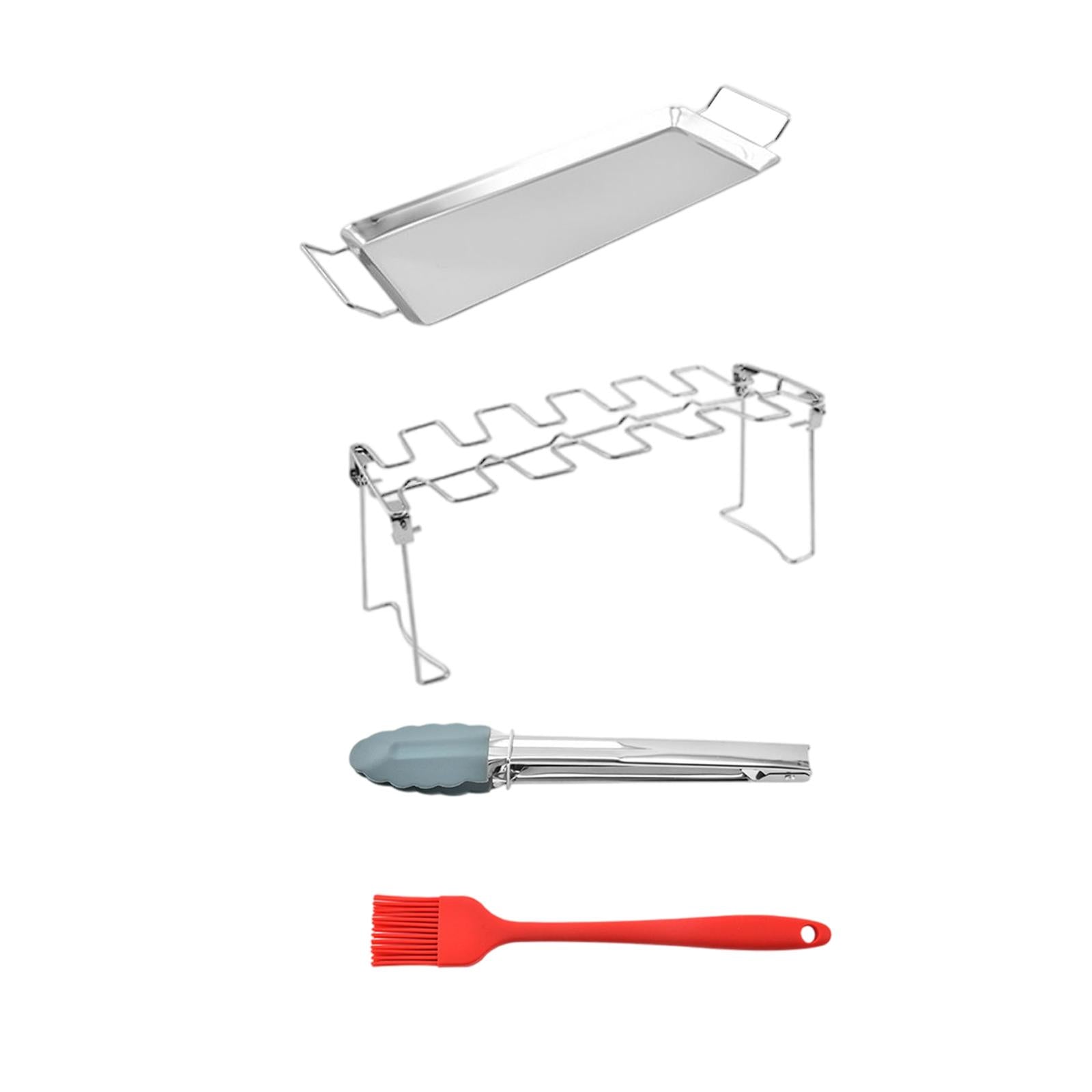 Chicken Leg Wing Grill Rack 14 Slots Non-Stick Barbecue Drumsticks Holder