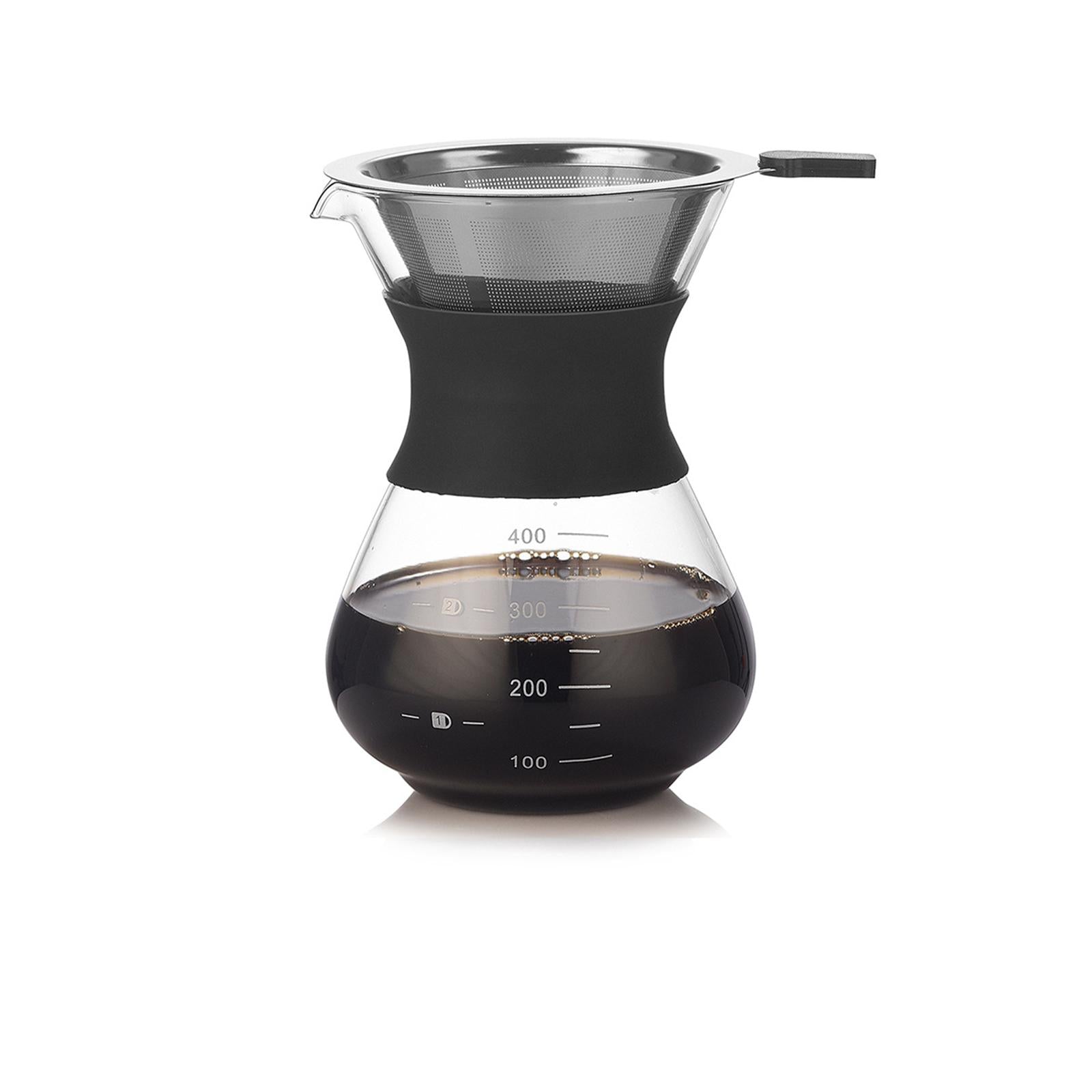 Portable Pour Over Coffee Maker Cafe Utensils for Kitchen Home Espresso Pot+Filter