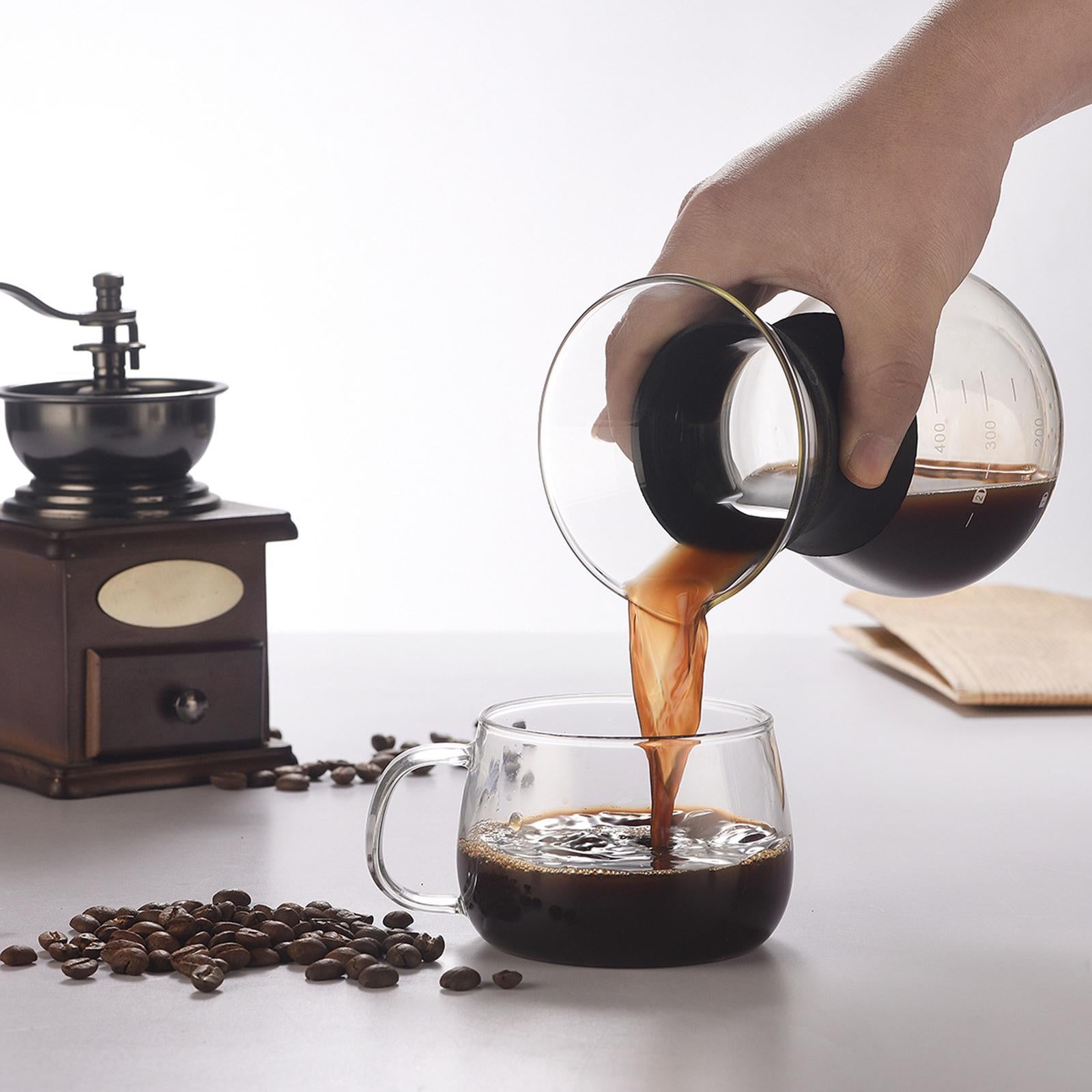 Portable Pour Over Coffee Maker Cafe Utensils for Kitchen Home Espresso Pot+Filter