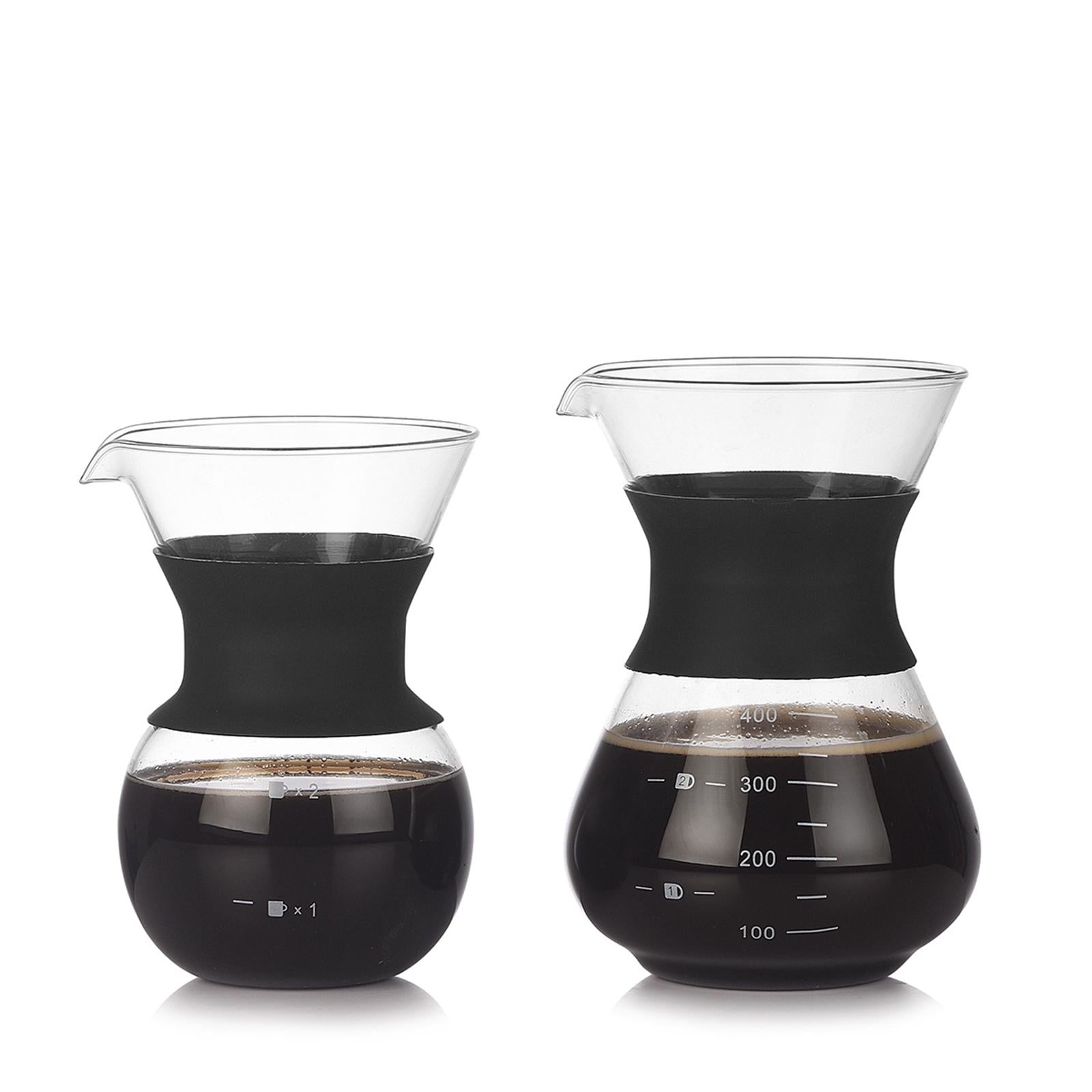 Portable Pour Over Coffee Maker Cafe Utensils for Kitchen Home Espresso Pot+Filter